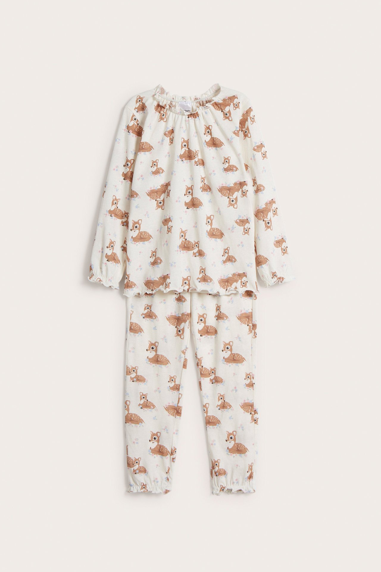 Pyjamas med rådyrstrykk - Blå - 2