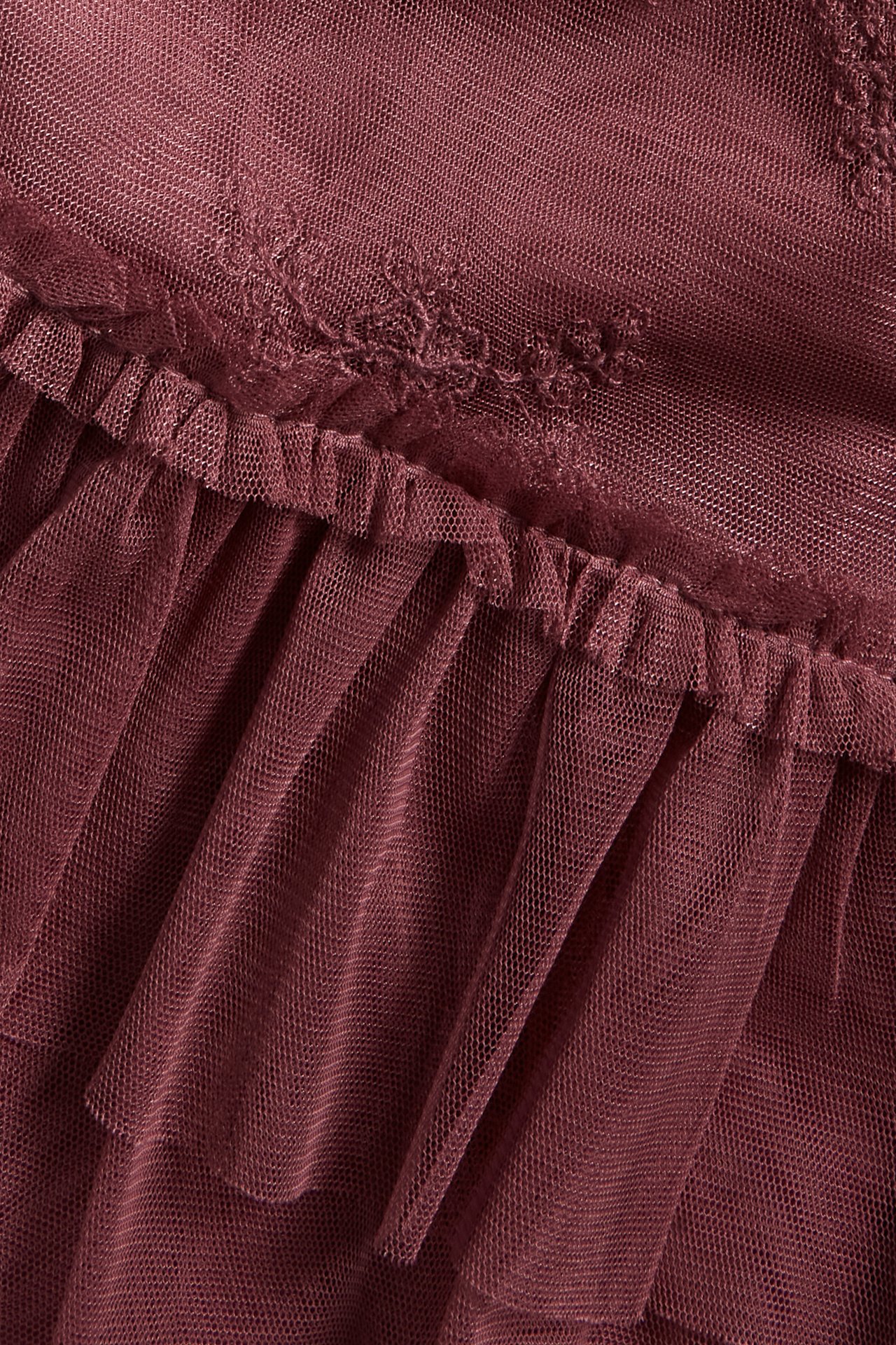 Brodert meshkjole - Lilla - 7