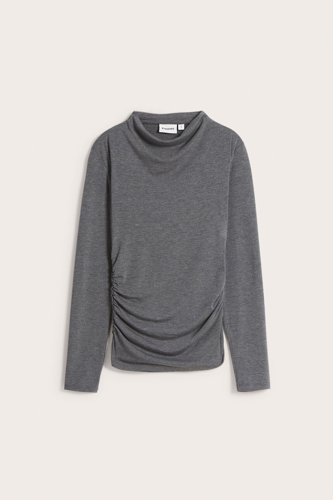 Topp med drapering - Lysegrå - 6