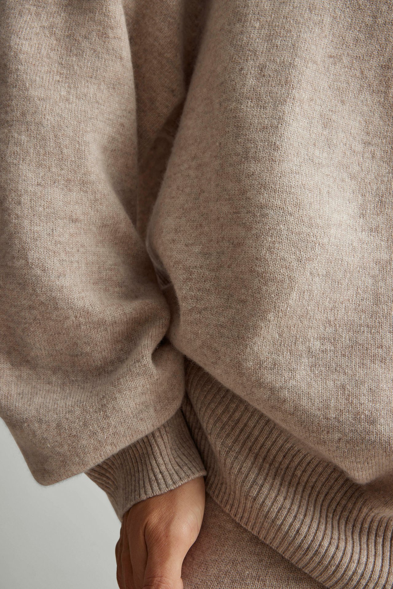 Ulltrøye - Melert beige - 3