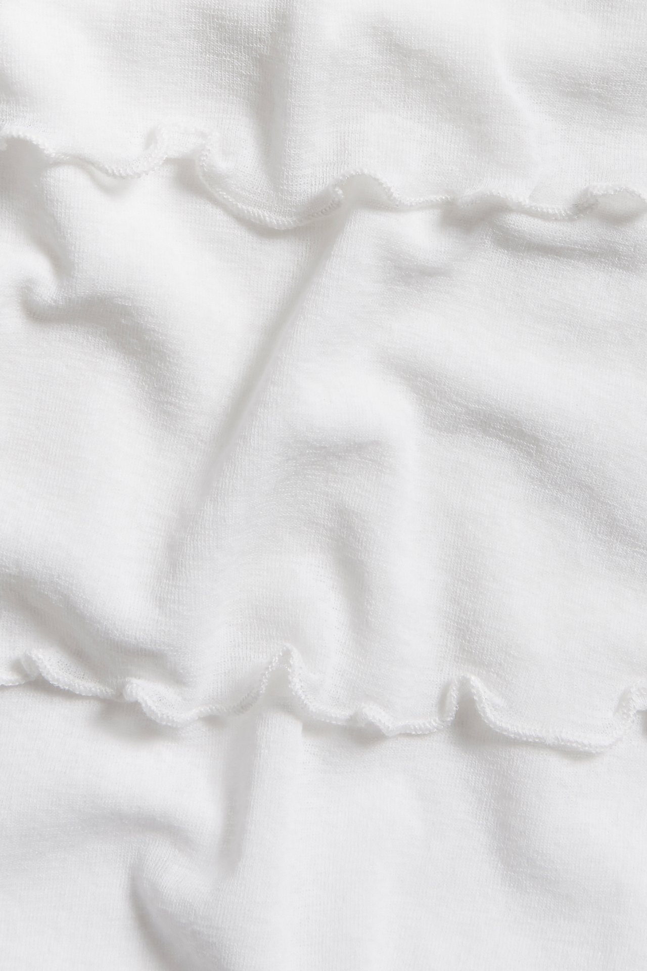 Koszulka z falbaną - Offwhite - 1