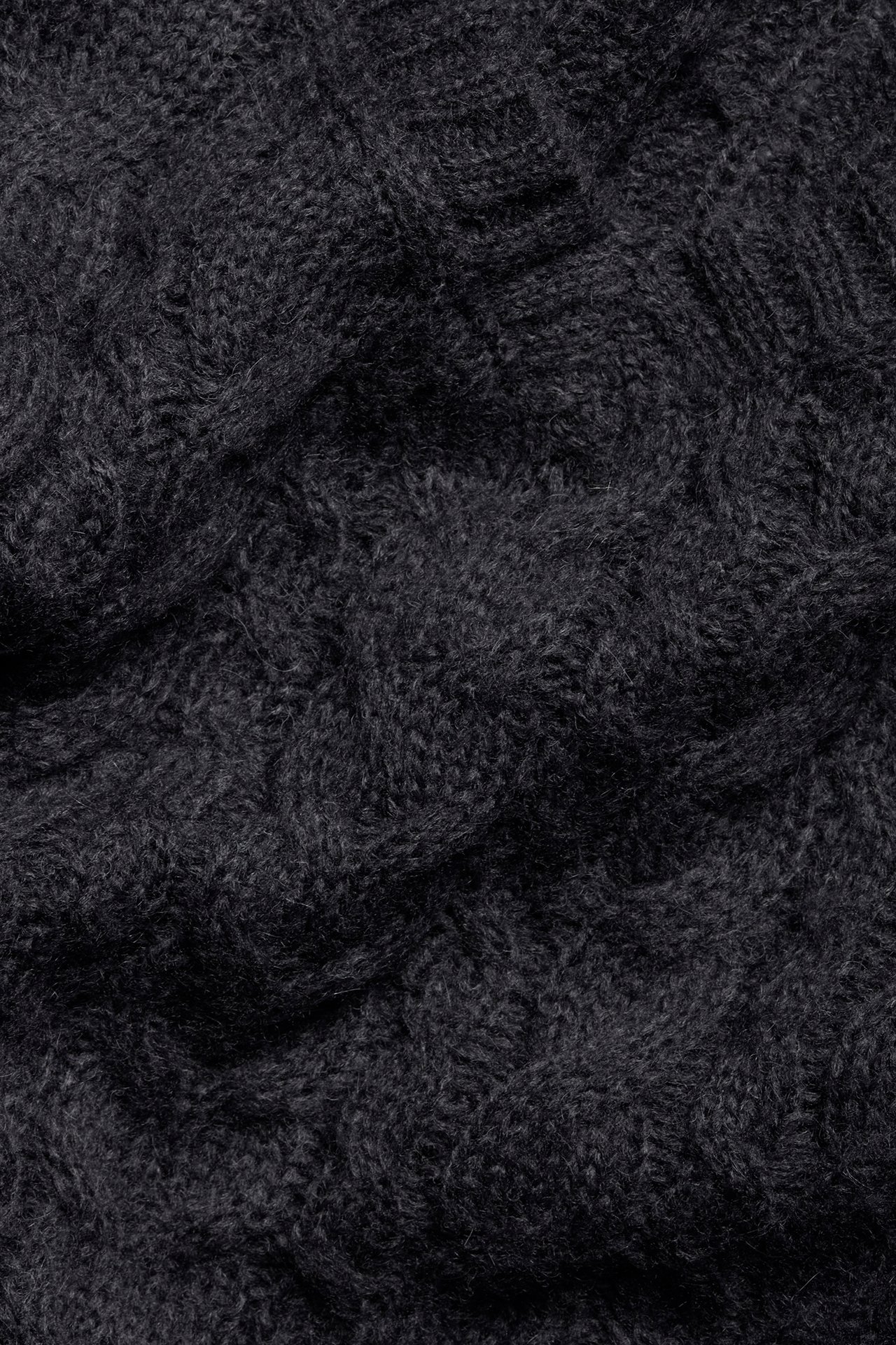 Dzianinowy sweter - Ciemnoniebieski - 7