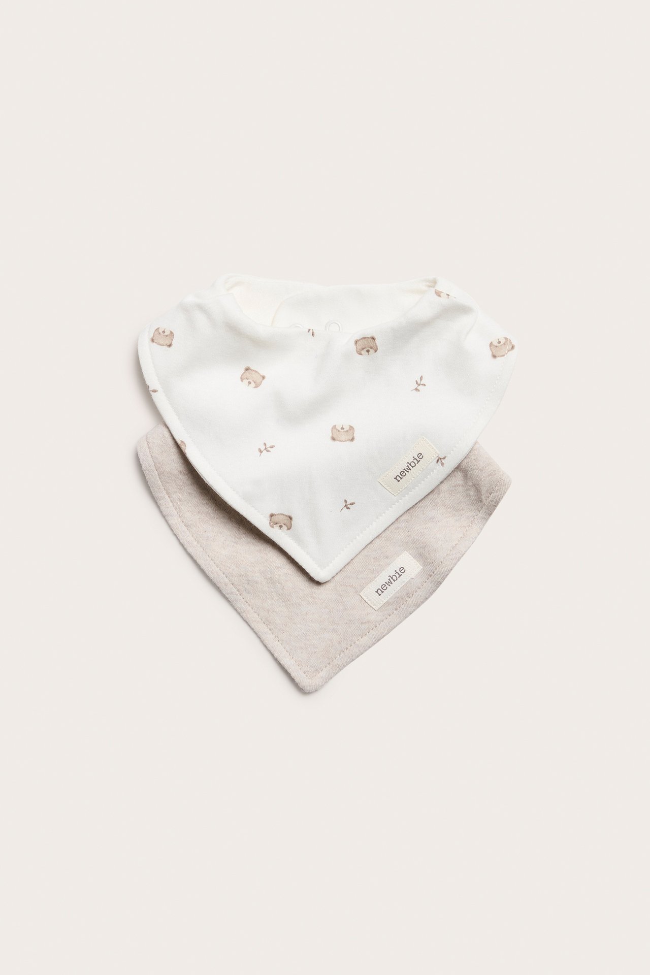 Śliniaki 2-pak - Offwhite - 1