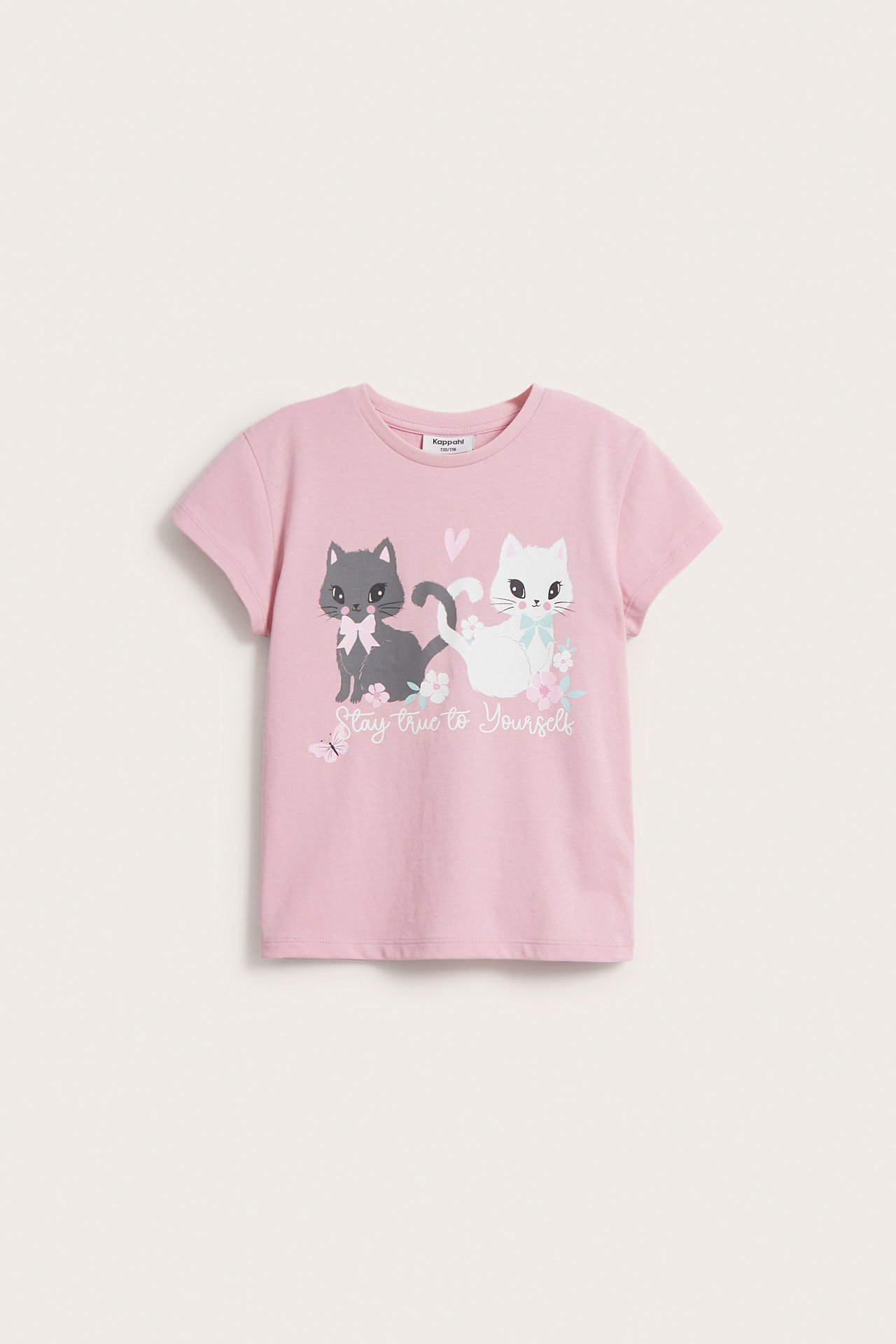 T-shirt med tryck - Ljusrosa - 2