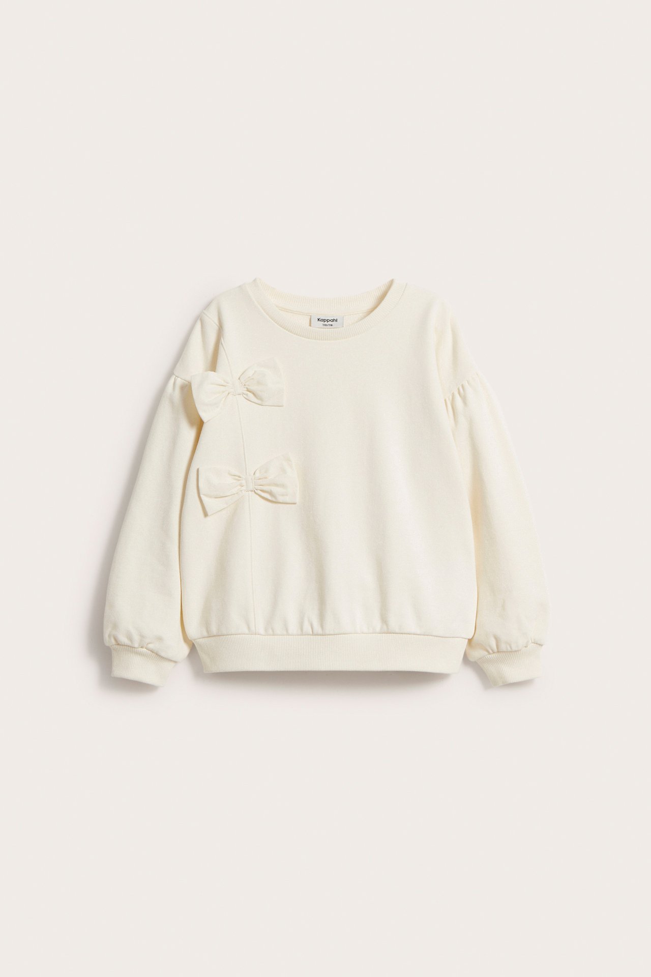 Sweatshirt med rosett - Offwhite - 6
