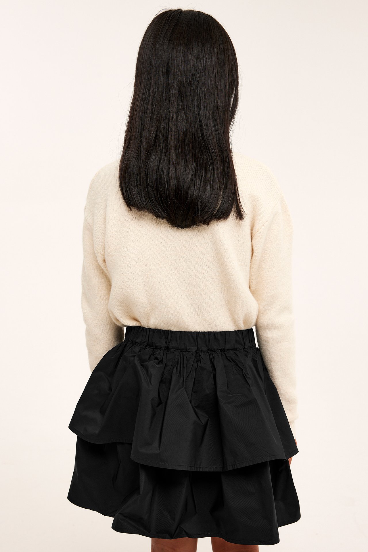 Taftskjørt - Svart - 4