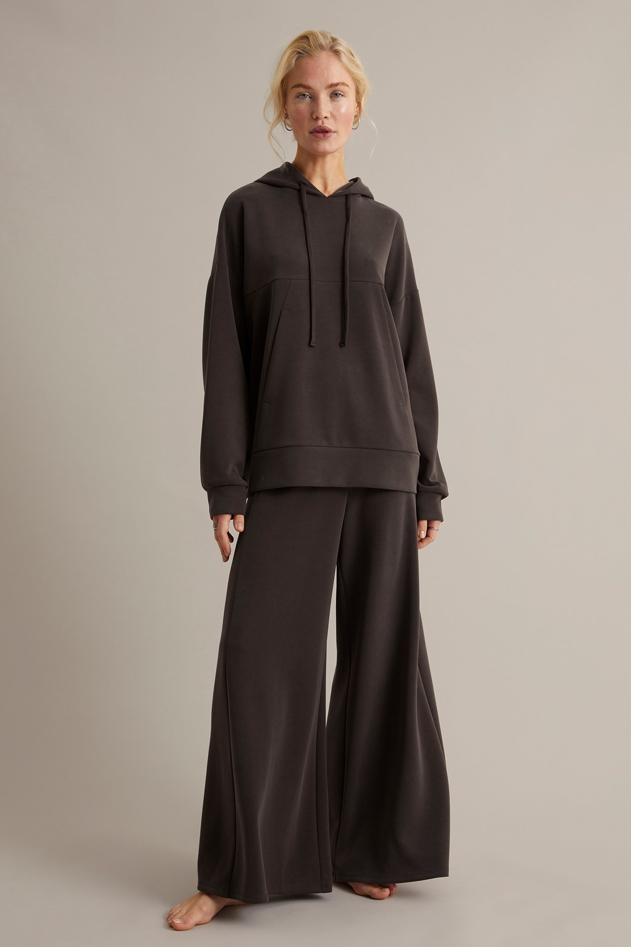 Hoodie - Brun - 1