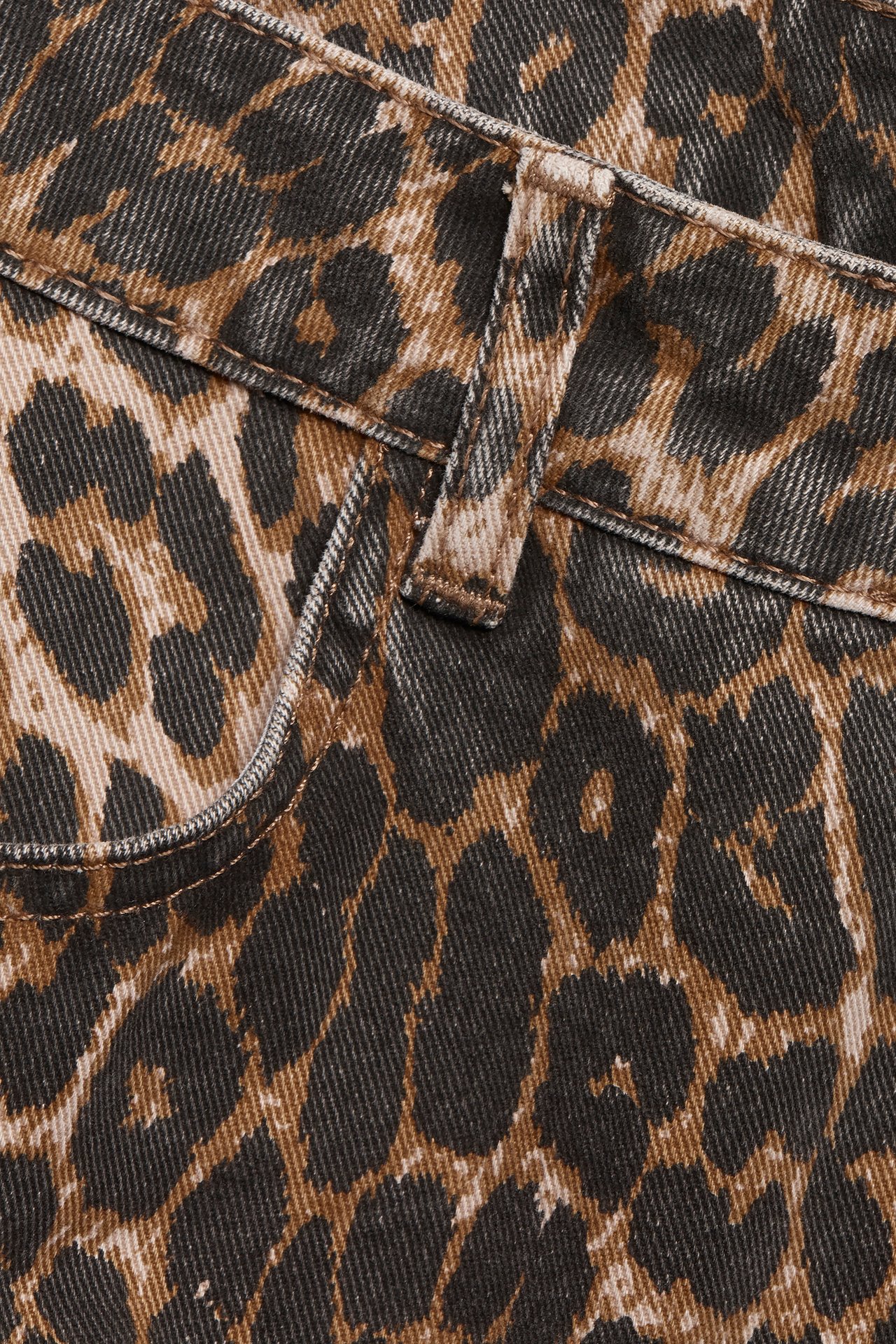Leopardmönstrad kjol - Beige - 5