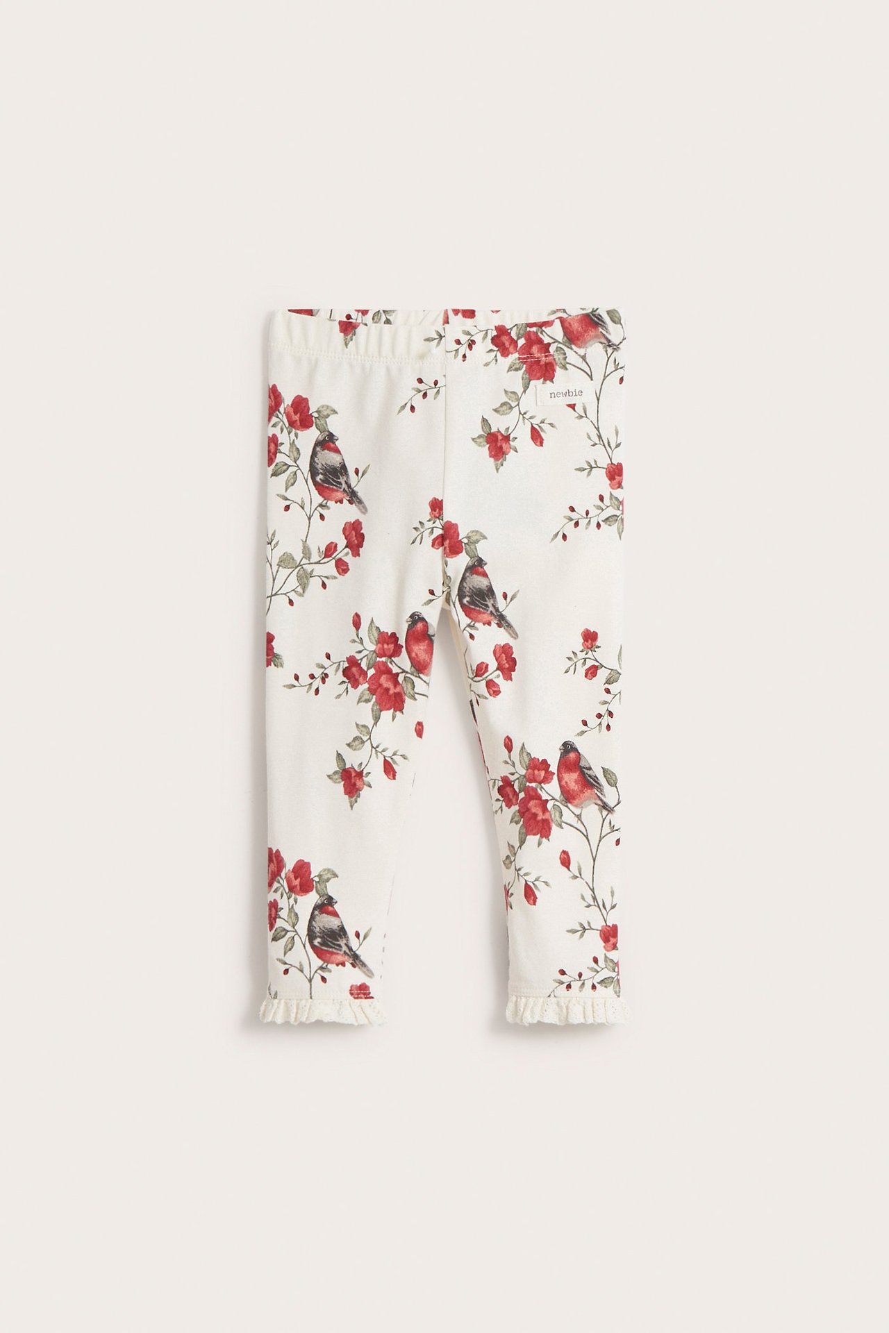 Legginsy w kwiaty, dla niemowląt - Offwhite - 2