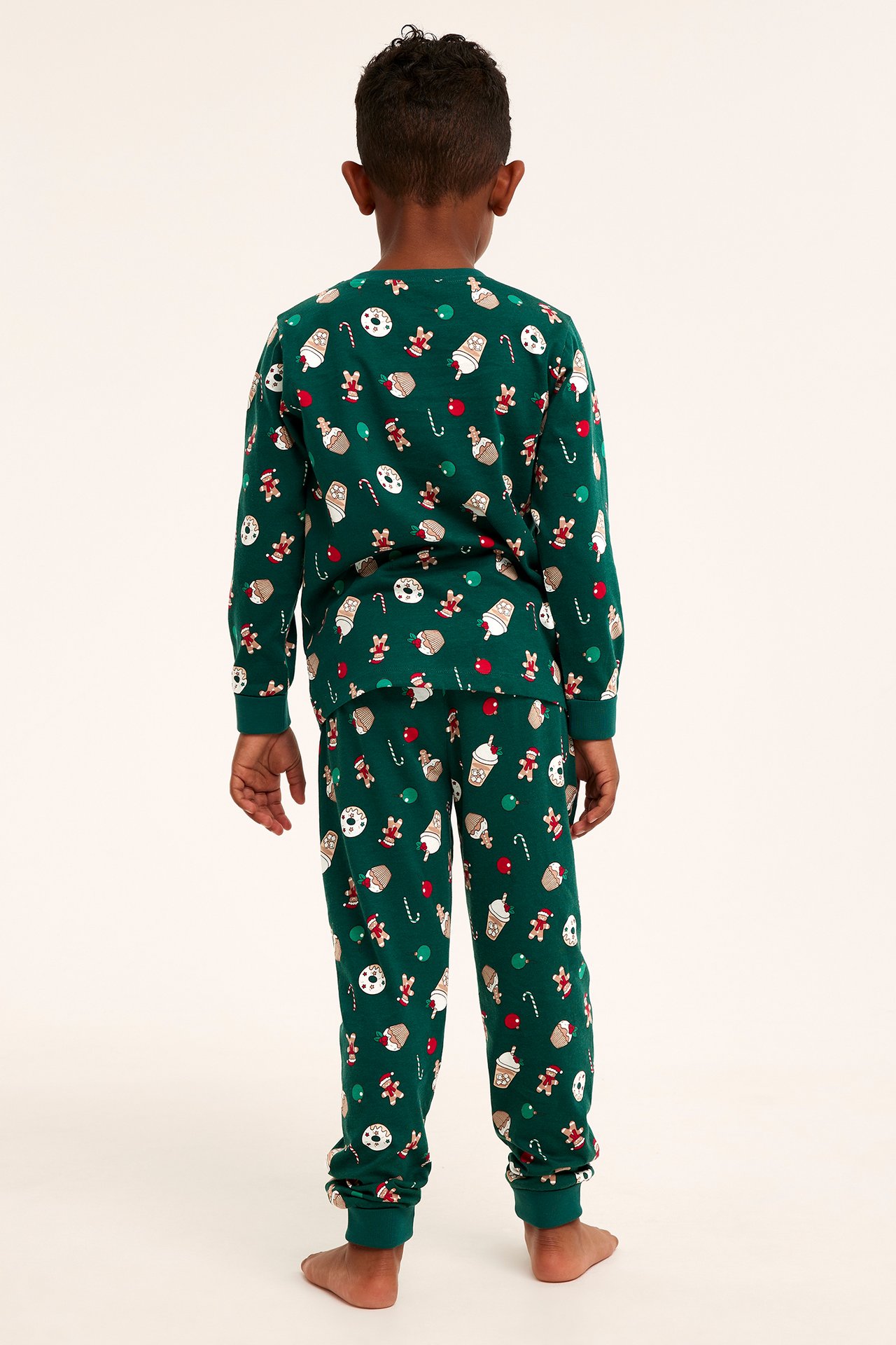 Joulupyjama - Tummanvihreä - 7