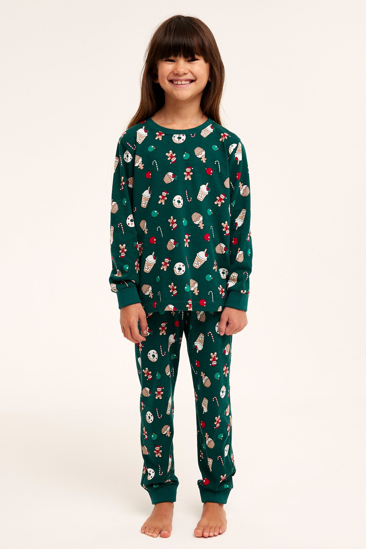 Joulupyjama - Tummanvihreä - 6