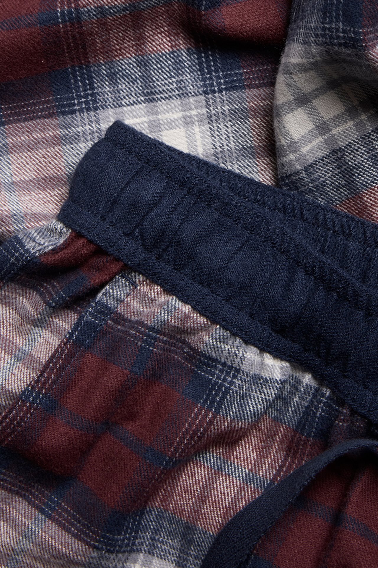 Rutete pyjamasbukse - Rød - 4