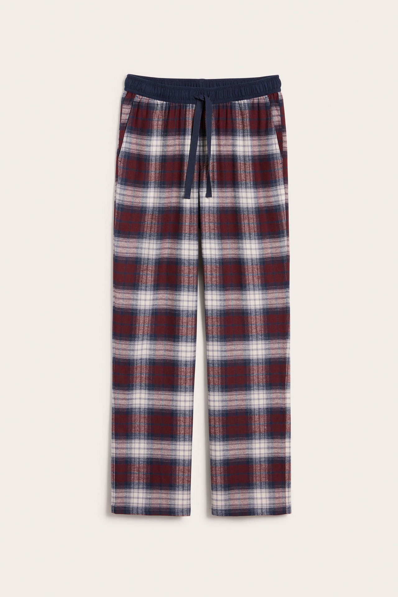 Rutete pyjamasbukse - Rød - 5