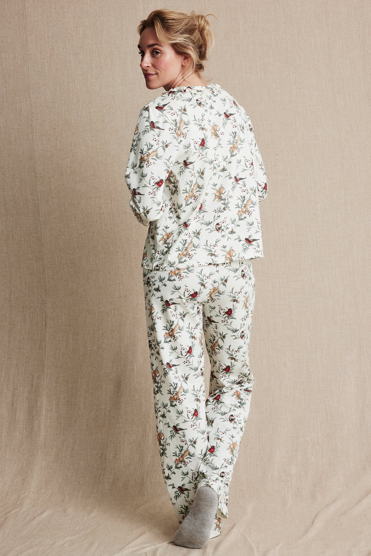 Julpyjamas Newbie Woman - Offwhite - 170cm / Storlek: S - 4