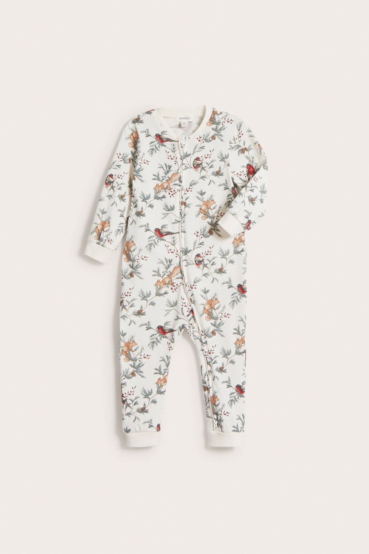 Julemønstret pyjamas - Offwhite - 5