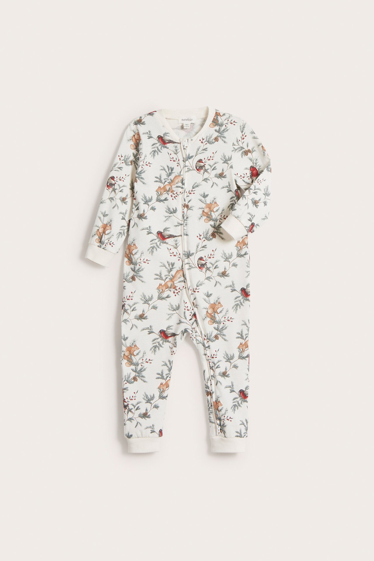 Julmönstrad pyjamas - Offwhite - 5