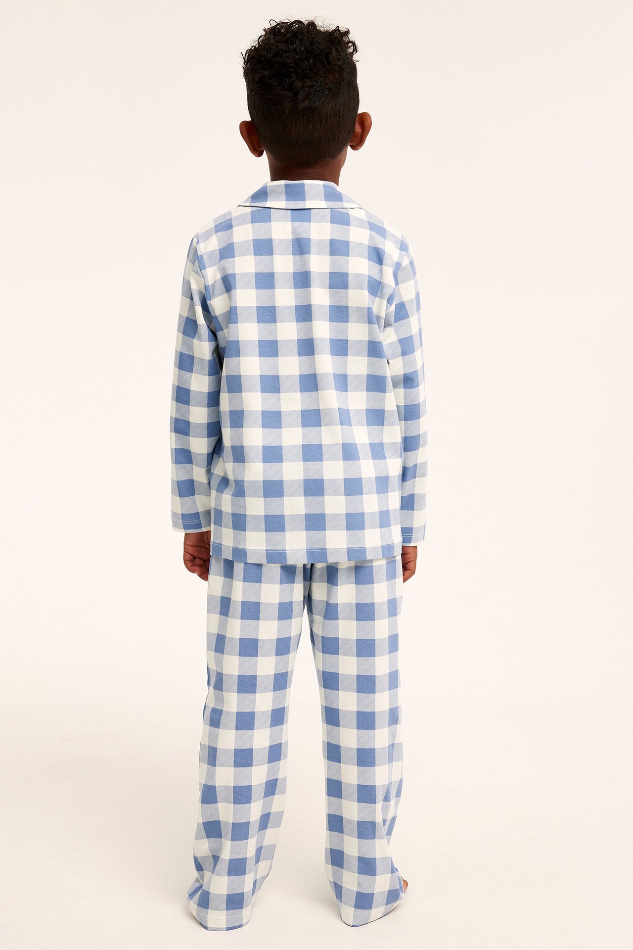 Rutete pyjamas - Blå - 6