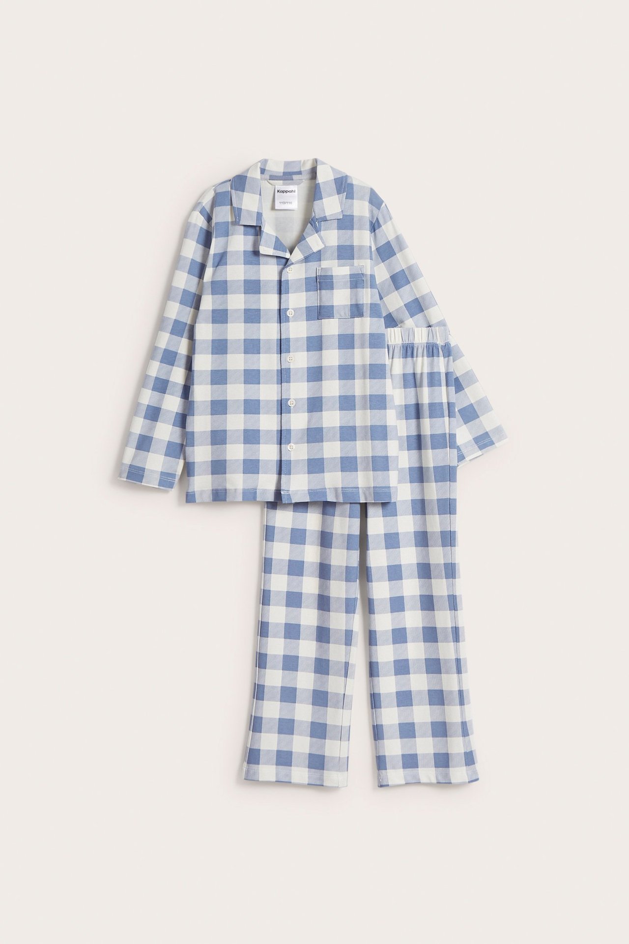 Ruudullinen pyjama - Sininen - 6