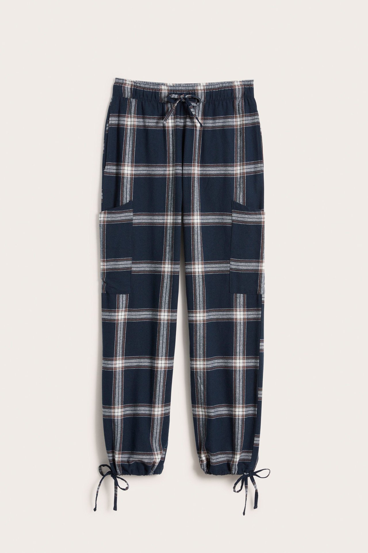 Pyjamasbyxor i flanell - Mörkblå - 6