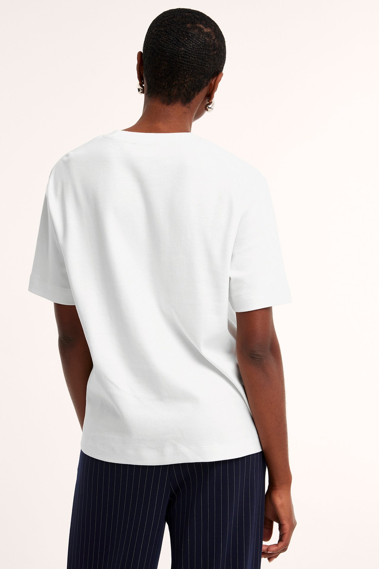 Oversized t-skjorte - Offwhite - 175cm / Storlek: S - 3