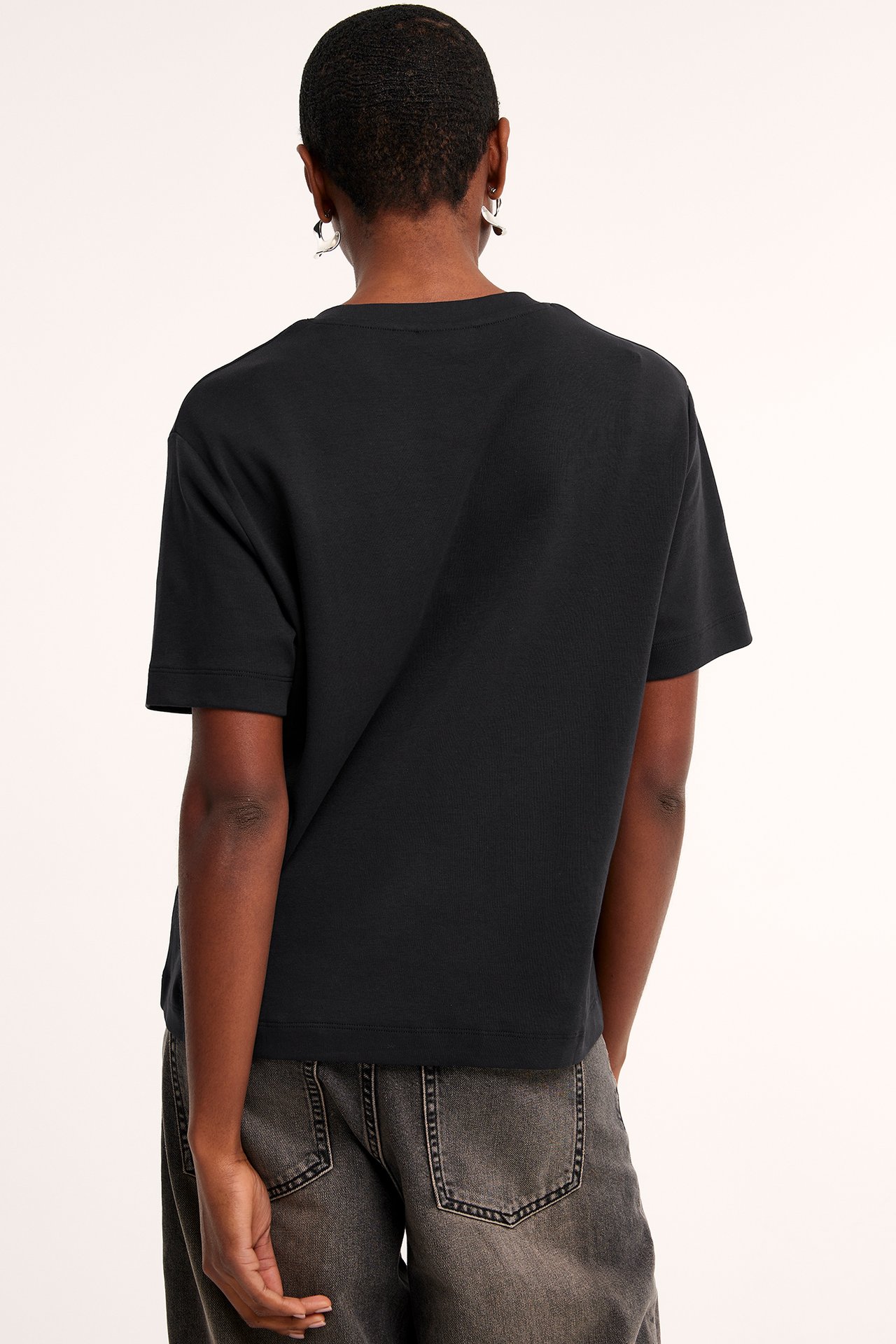 Oversized t-shirt - Svart - 175cm / Storlek: S - 5