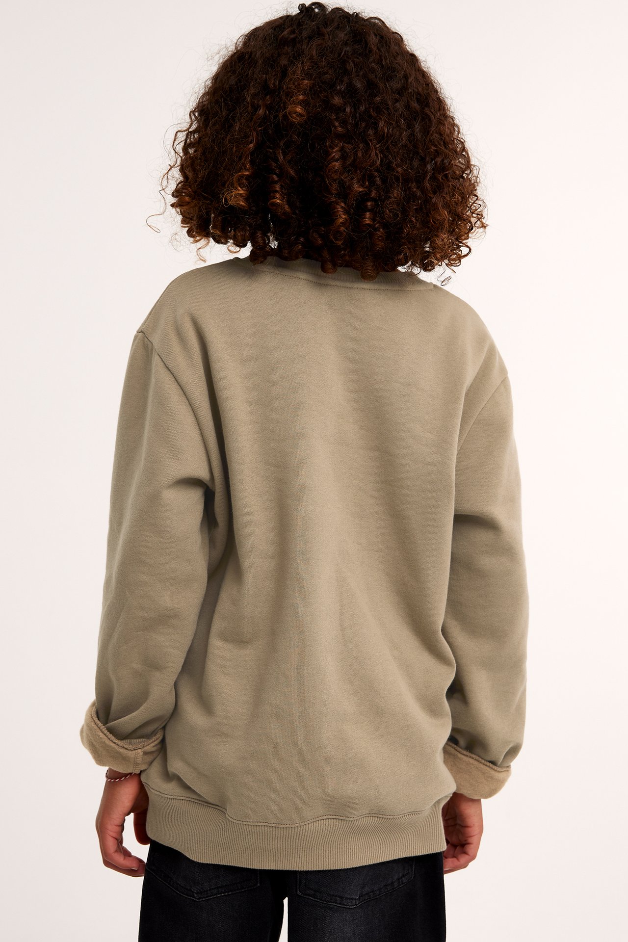 Sweatshirt med trykk - Brun - 3