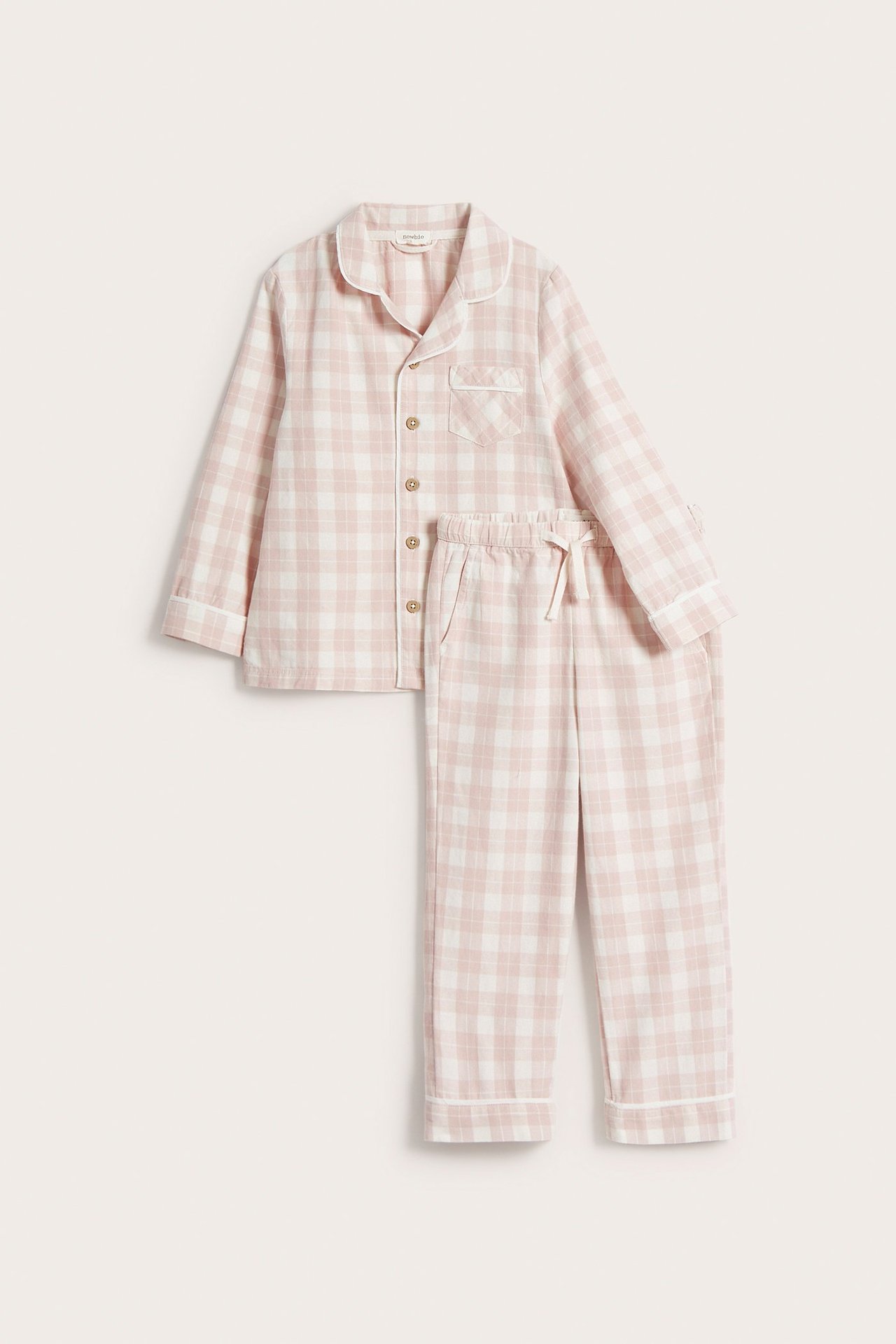 Flanellpyjamas - Rosa - 4