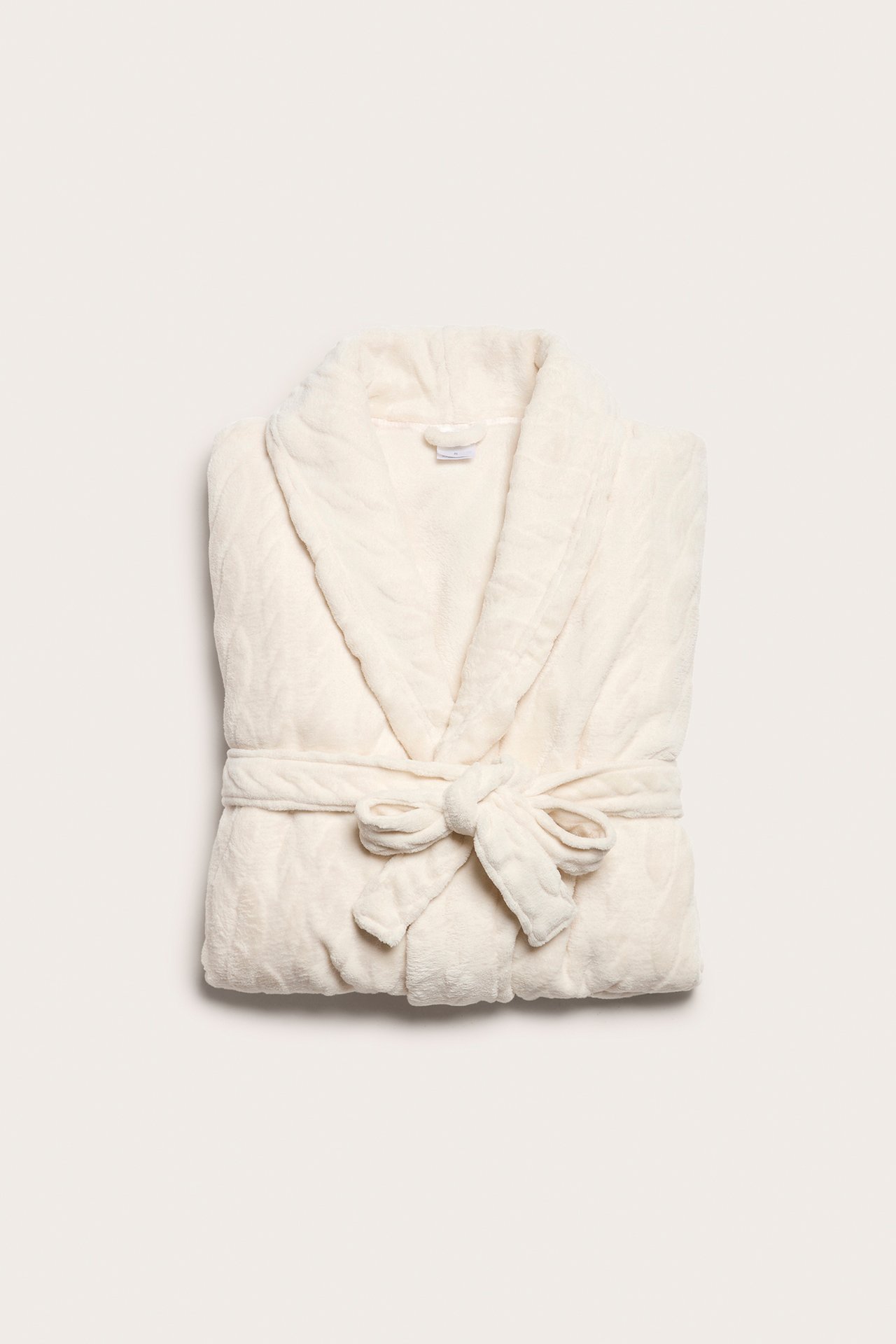 Fleece-morgenkåpe - Lys beige - 5