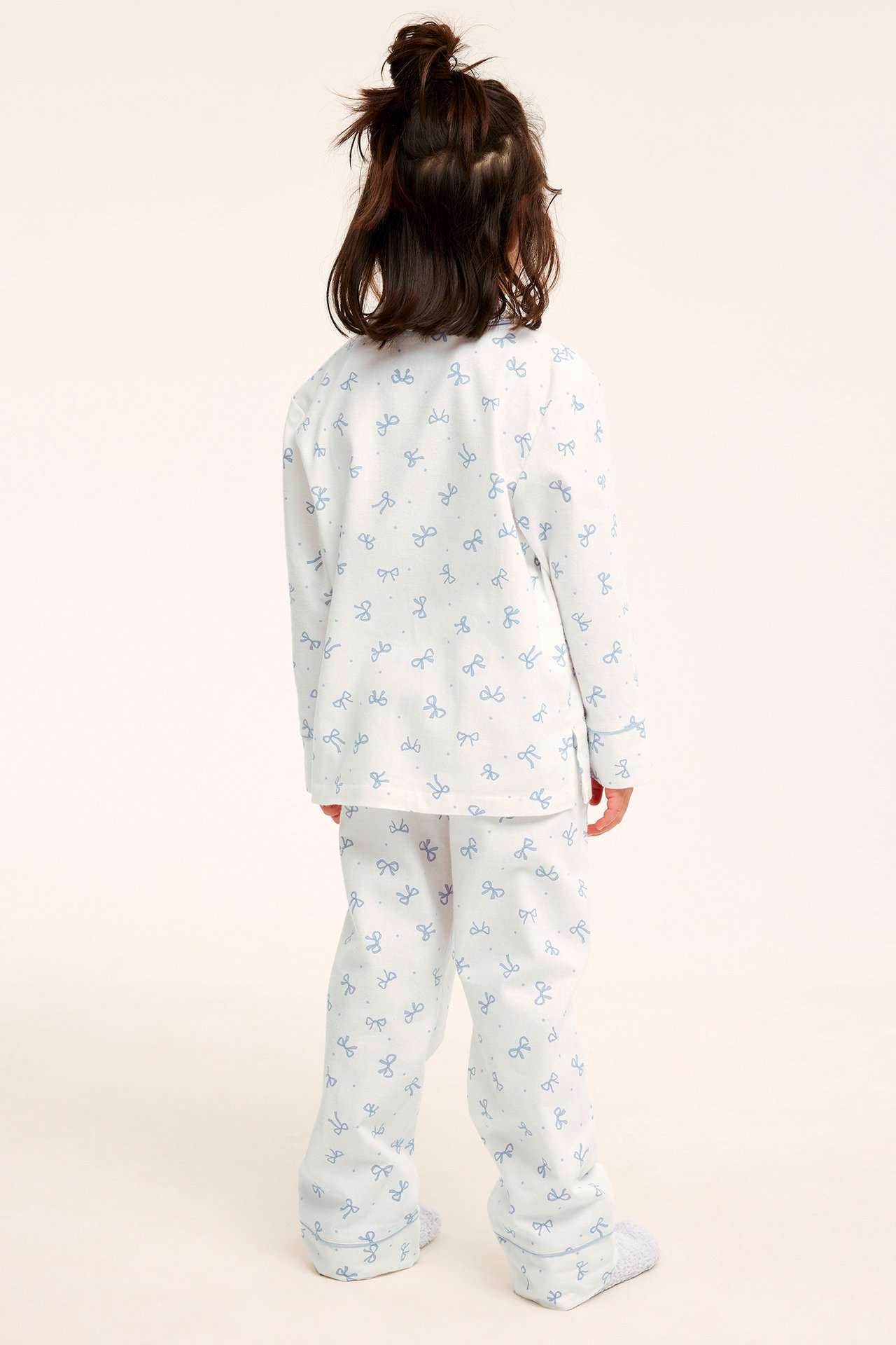 Flanellpyjamas - Offwhite - 4