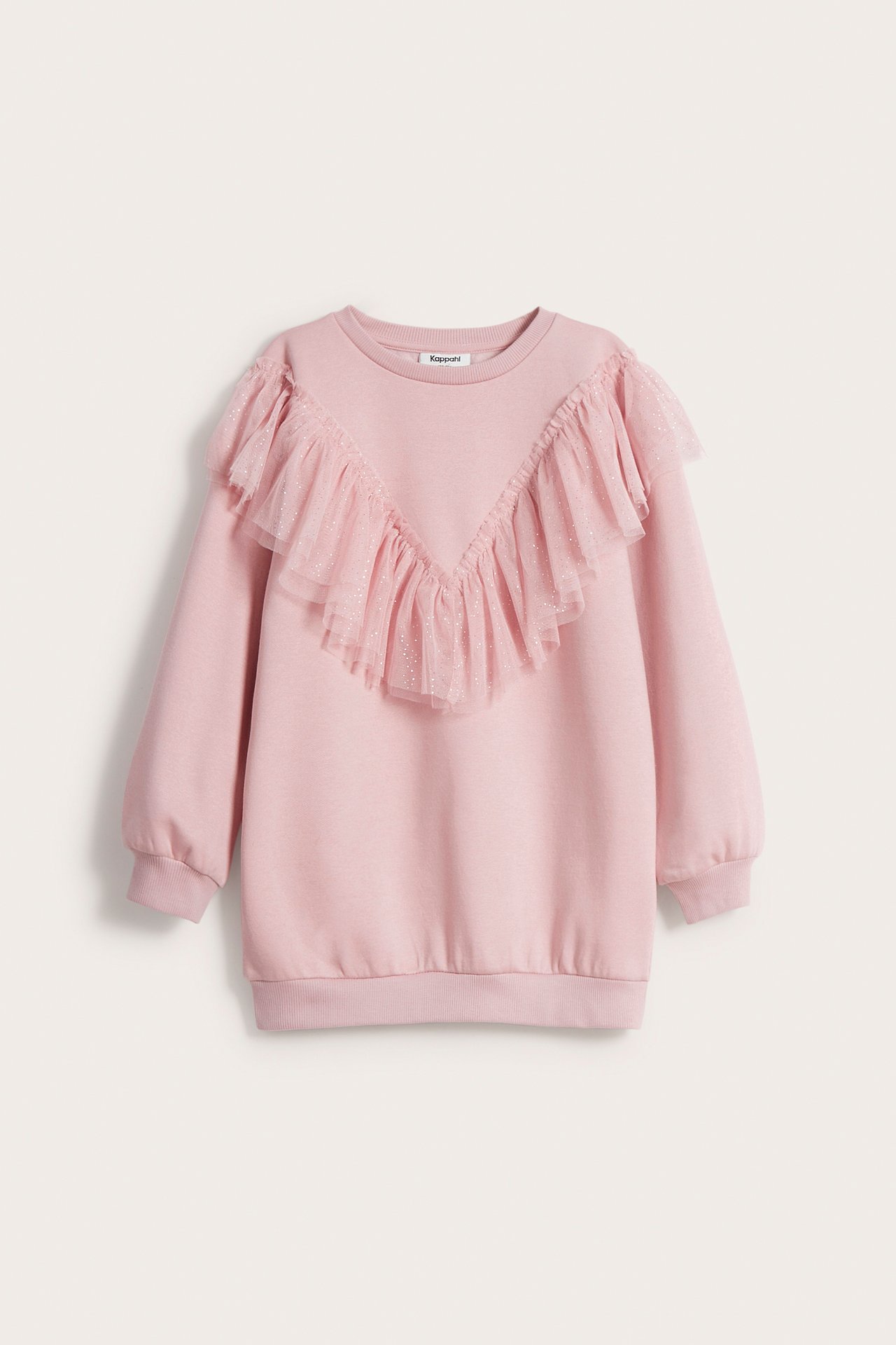 Sweatshirt med volanger - Rosa - 6