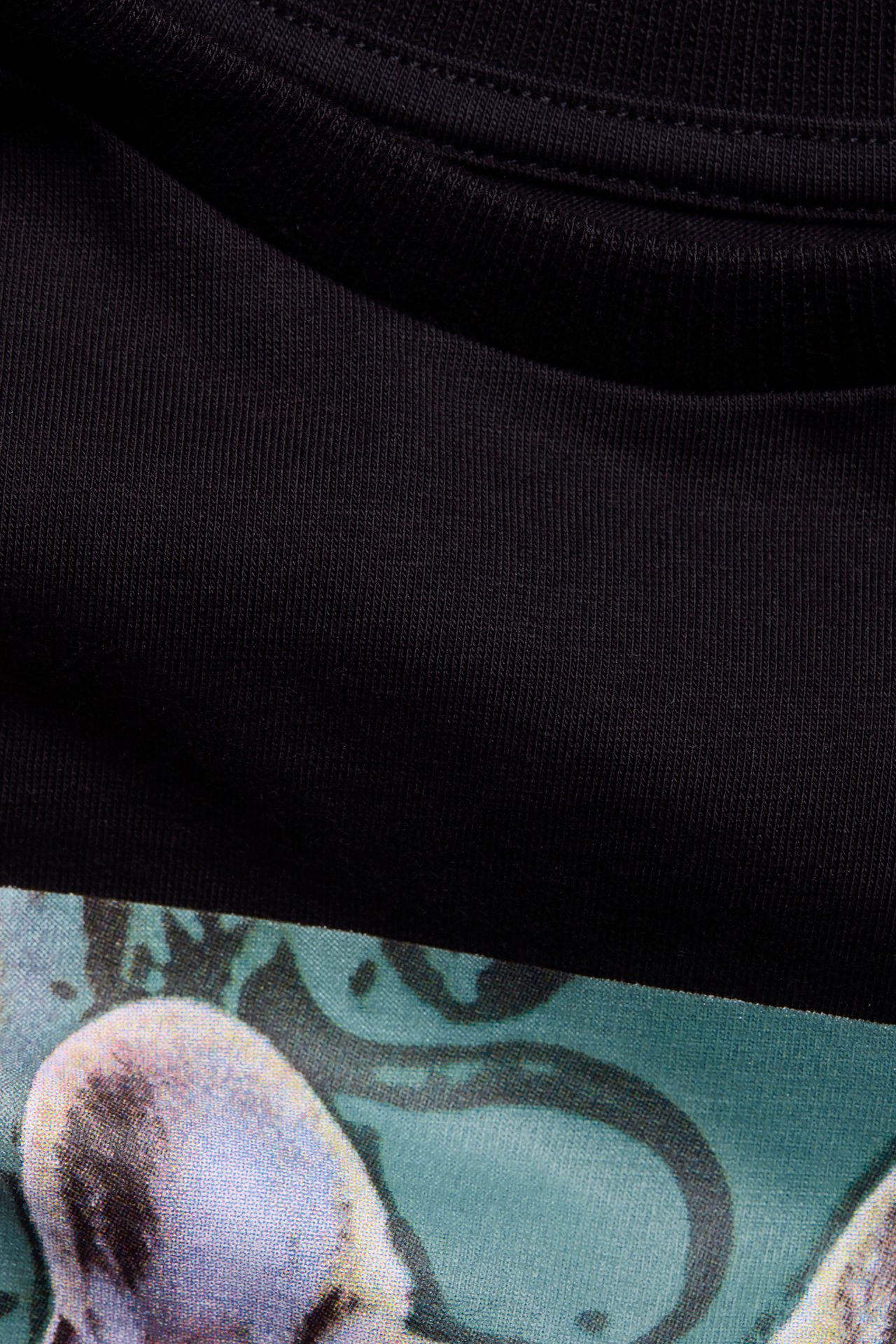 T-shirt med tryck - Svart - 1