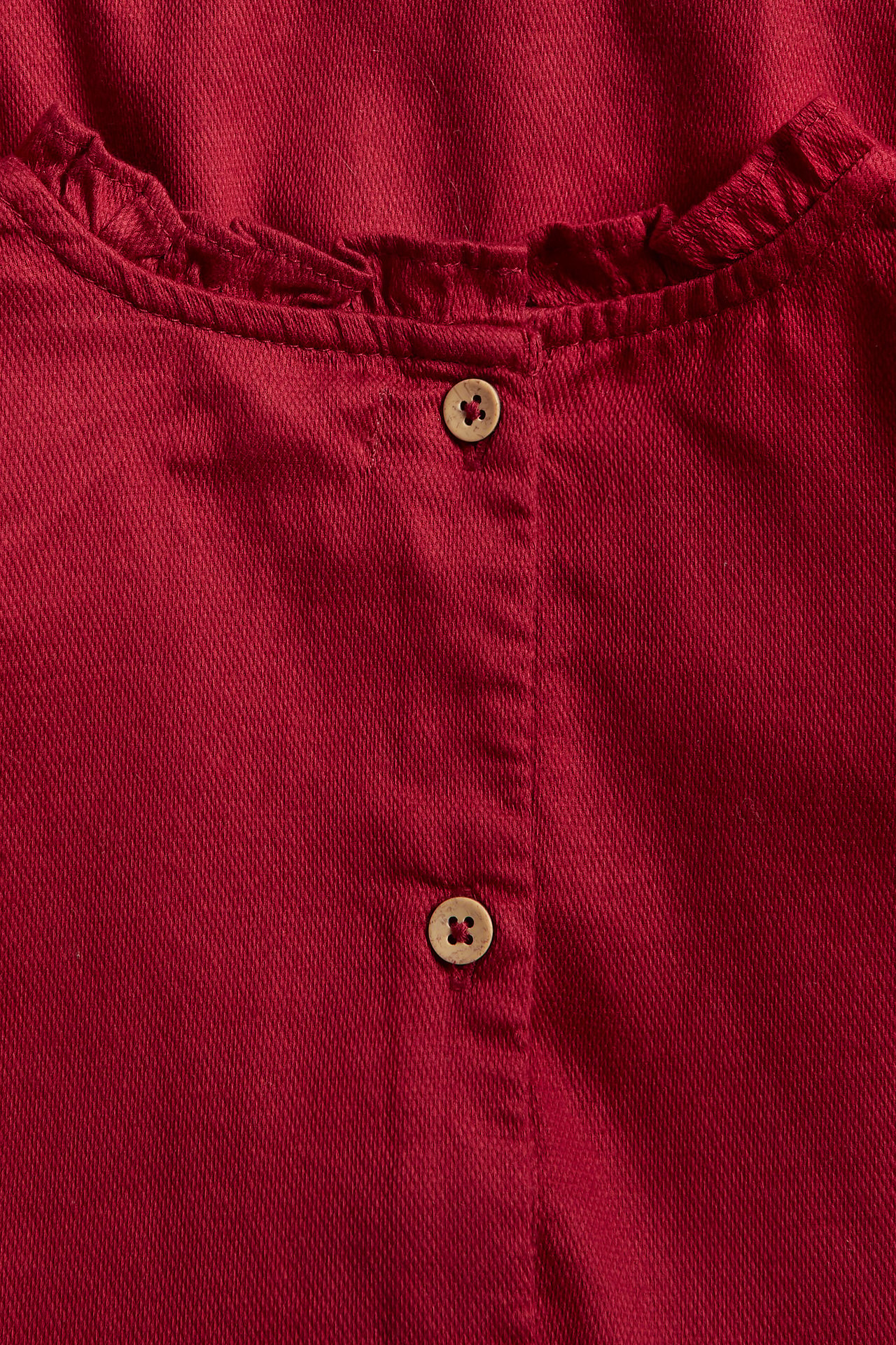 Brodert kjole - Rød - 6