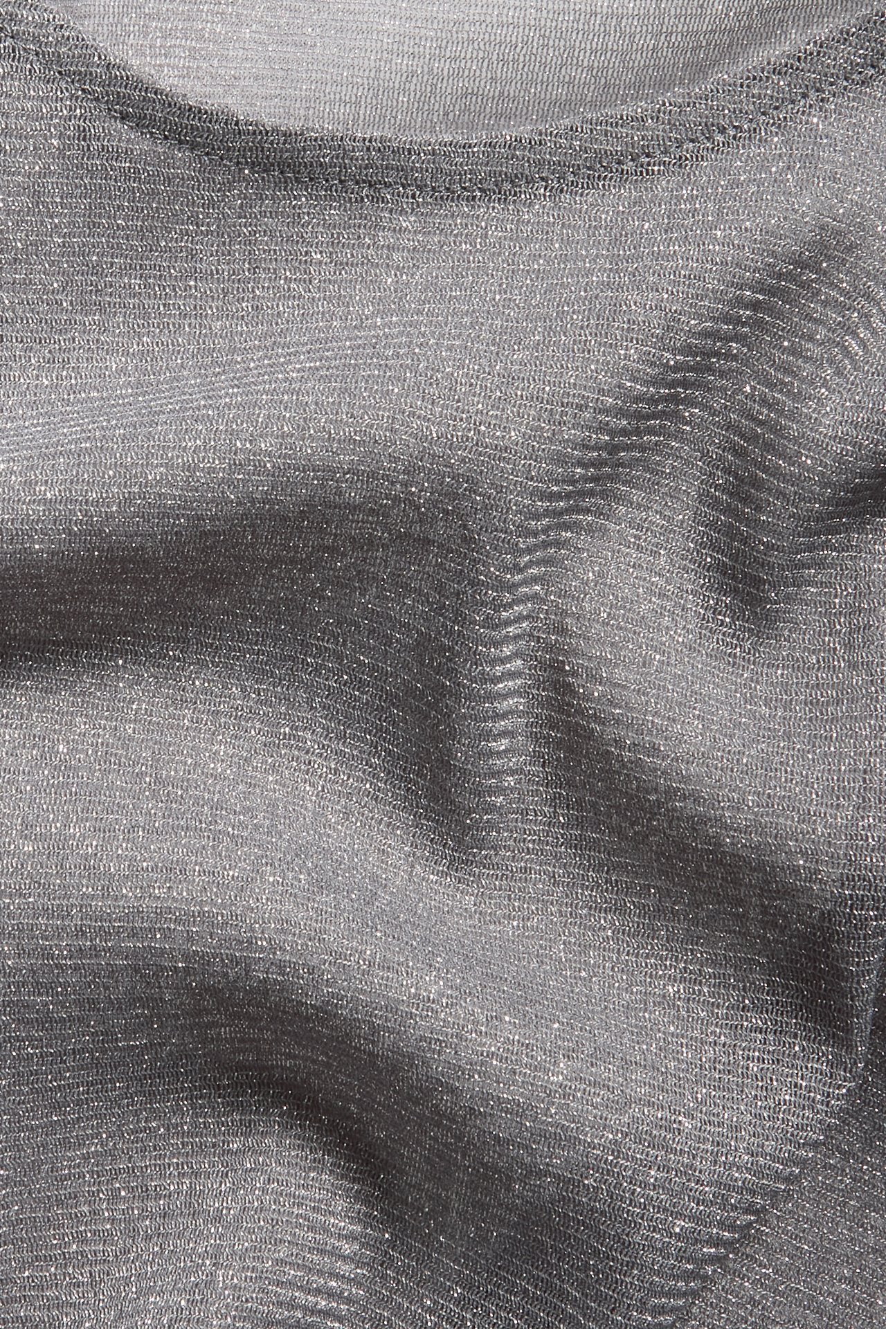 Glittertopp i meshstoff - Grå - 6