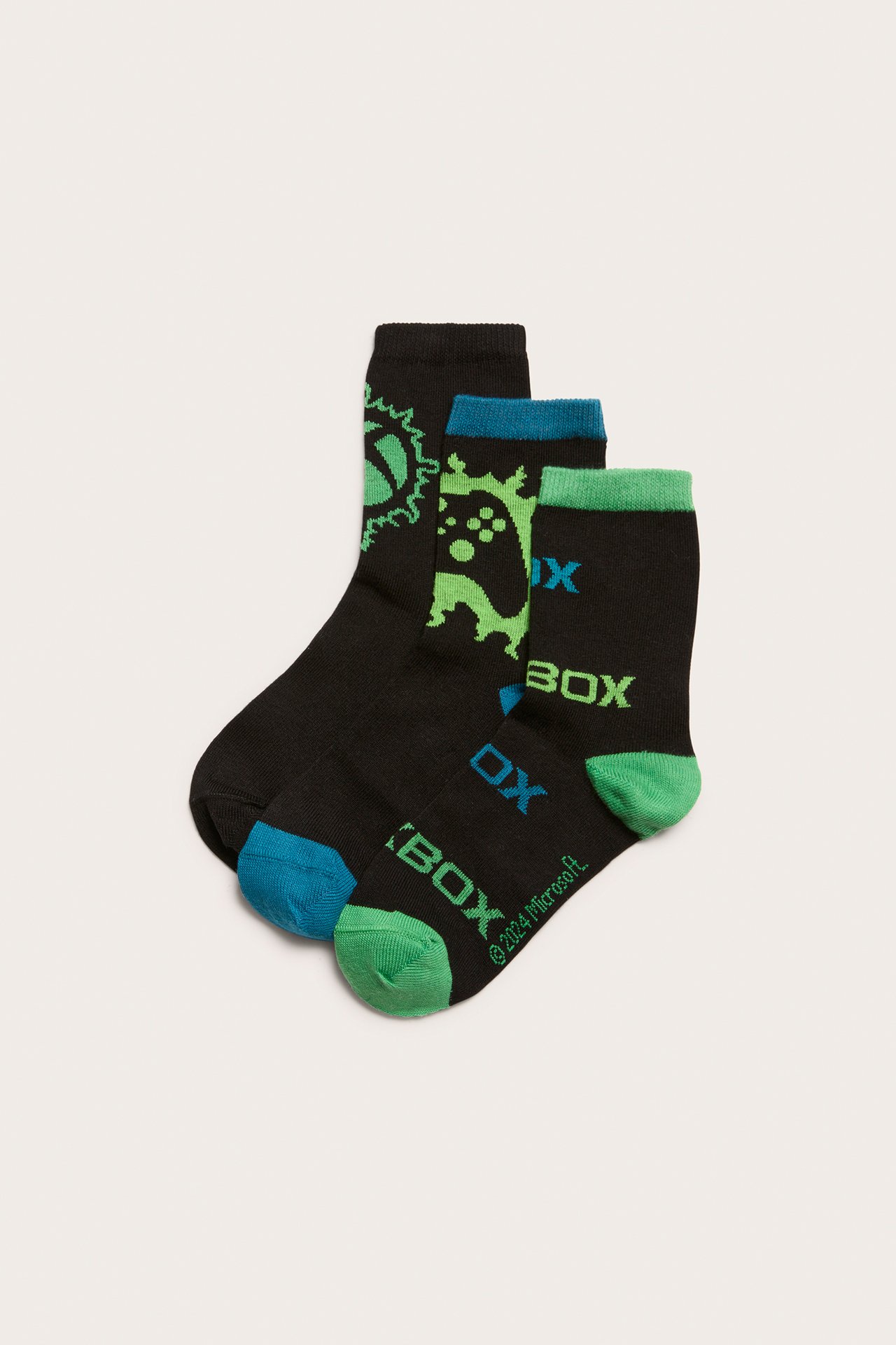 Skarpetki Xbox 3-pak - Czarne - 1