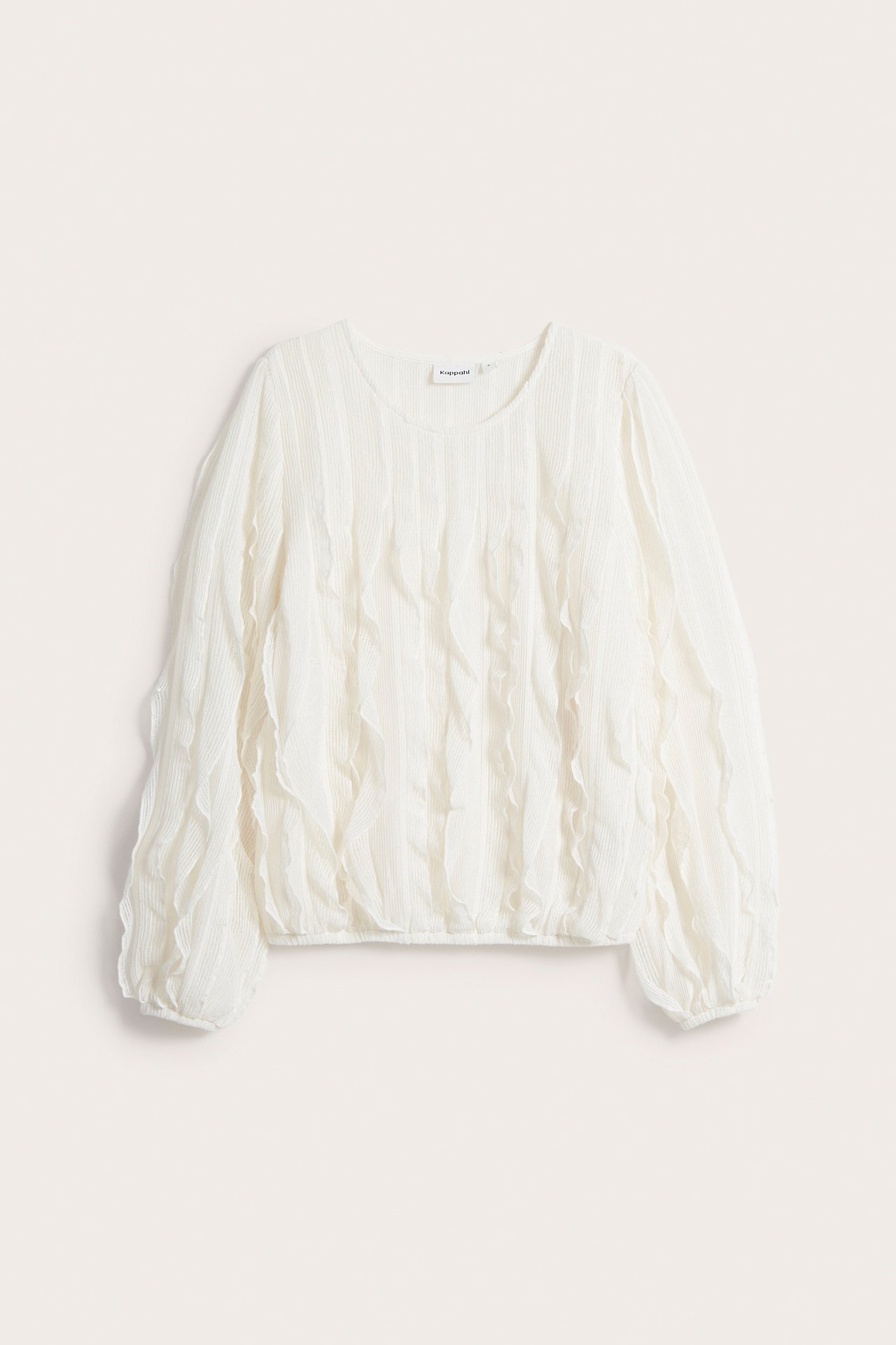 Top z falbanami - Offwhite - 5