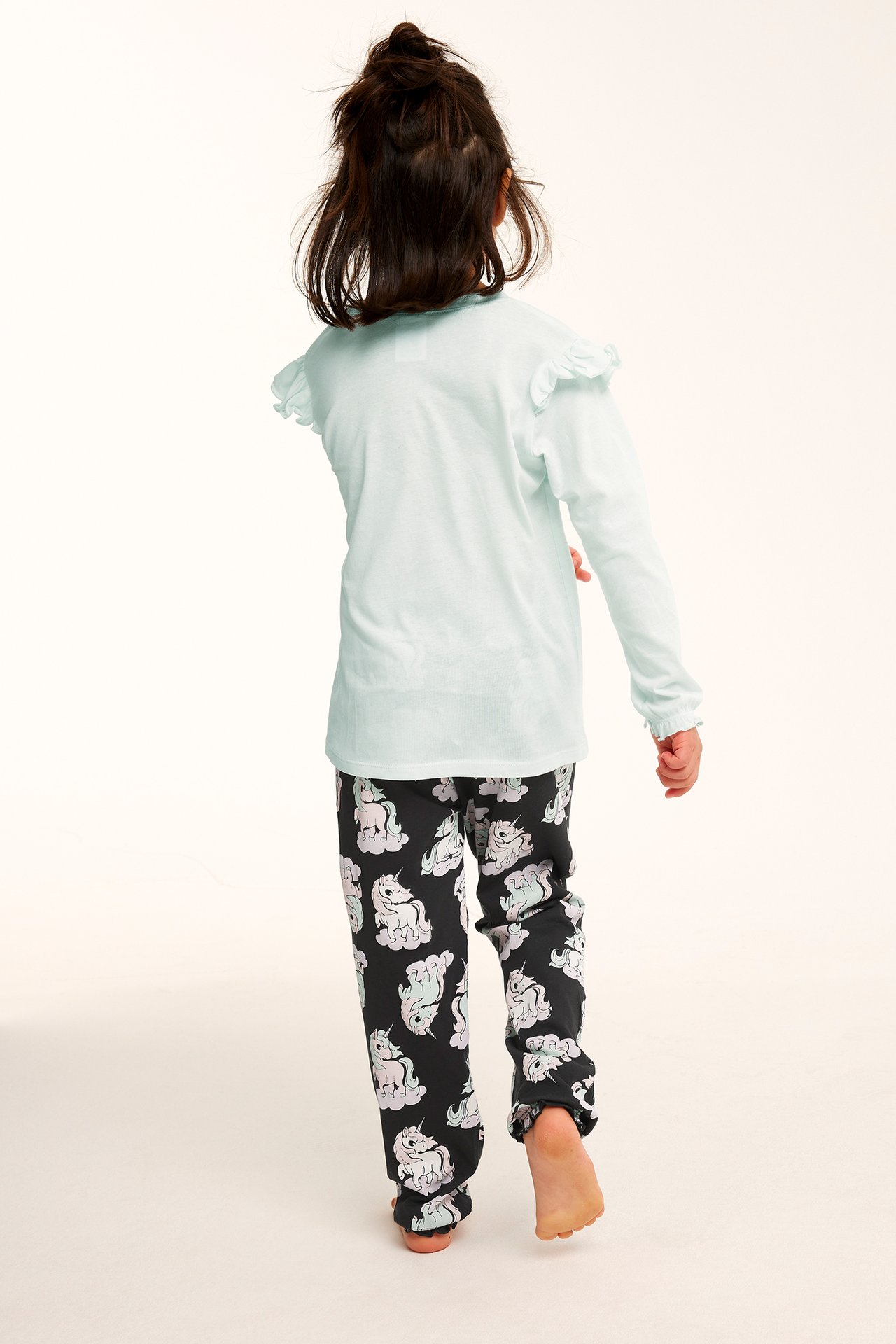 Långärmad pyjamas - Grön - 4