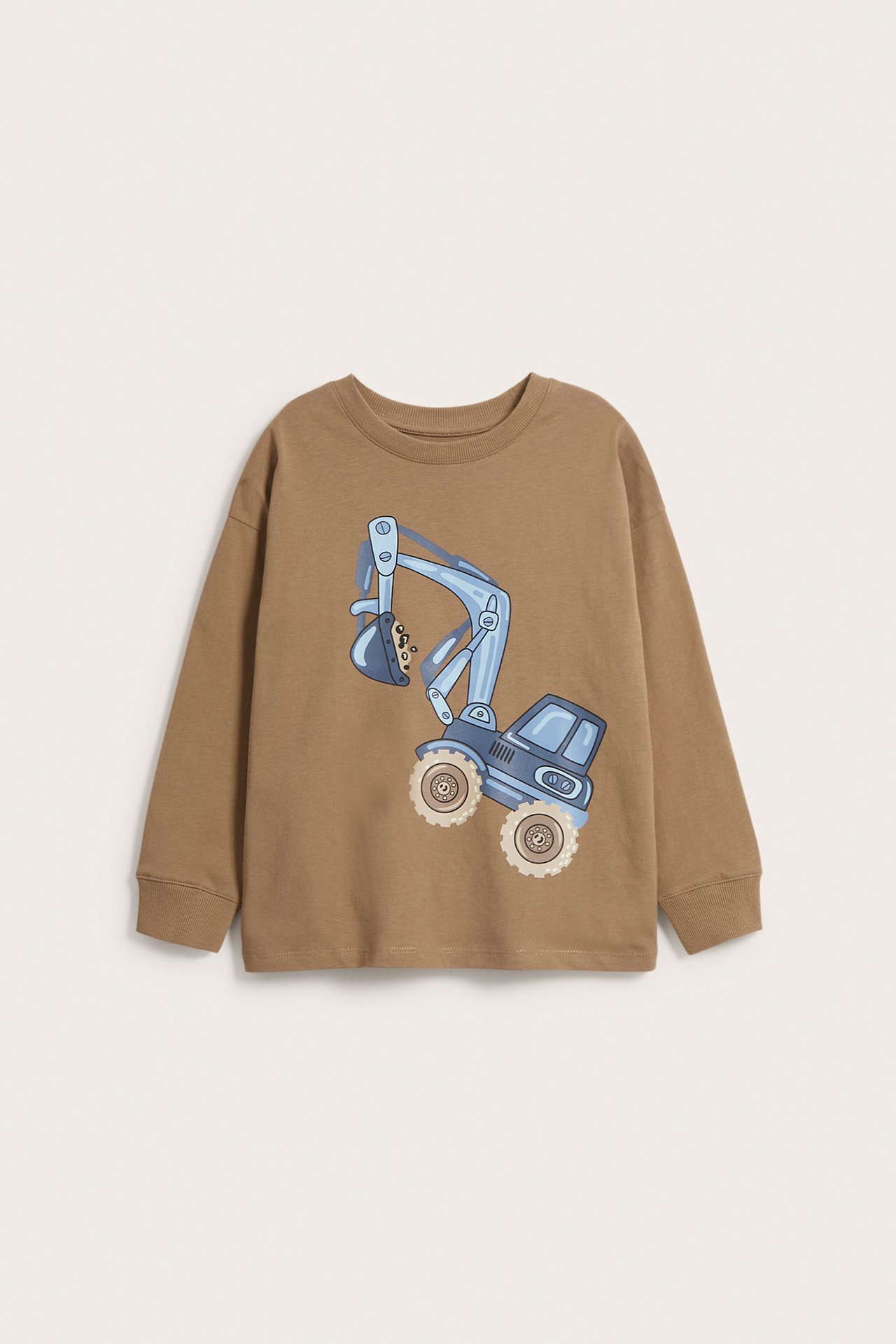 Bluza z długimi rękawami - Brązowy - 2