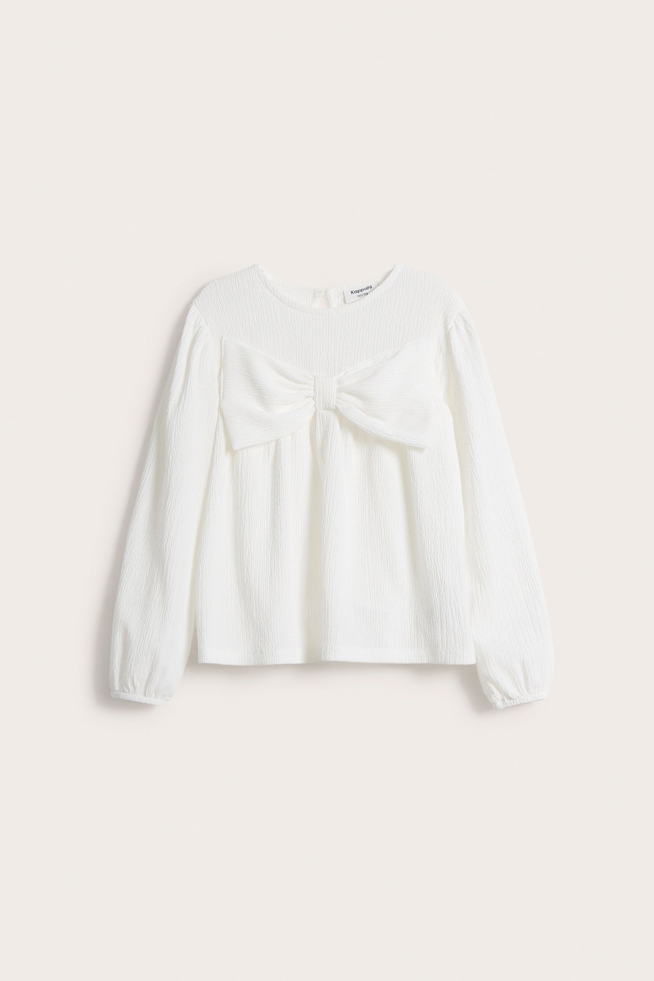 Bluzka z kokardą - Offwhite - 6