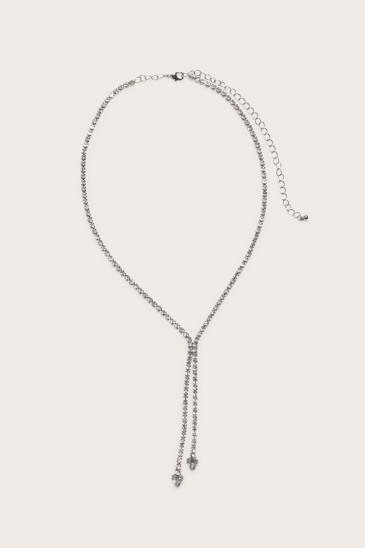 Strasshalsband - Silver - 1