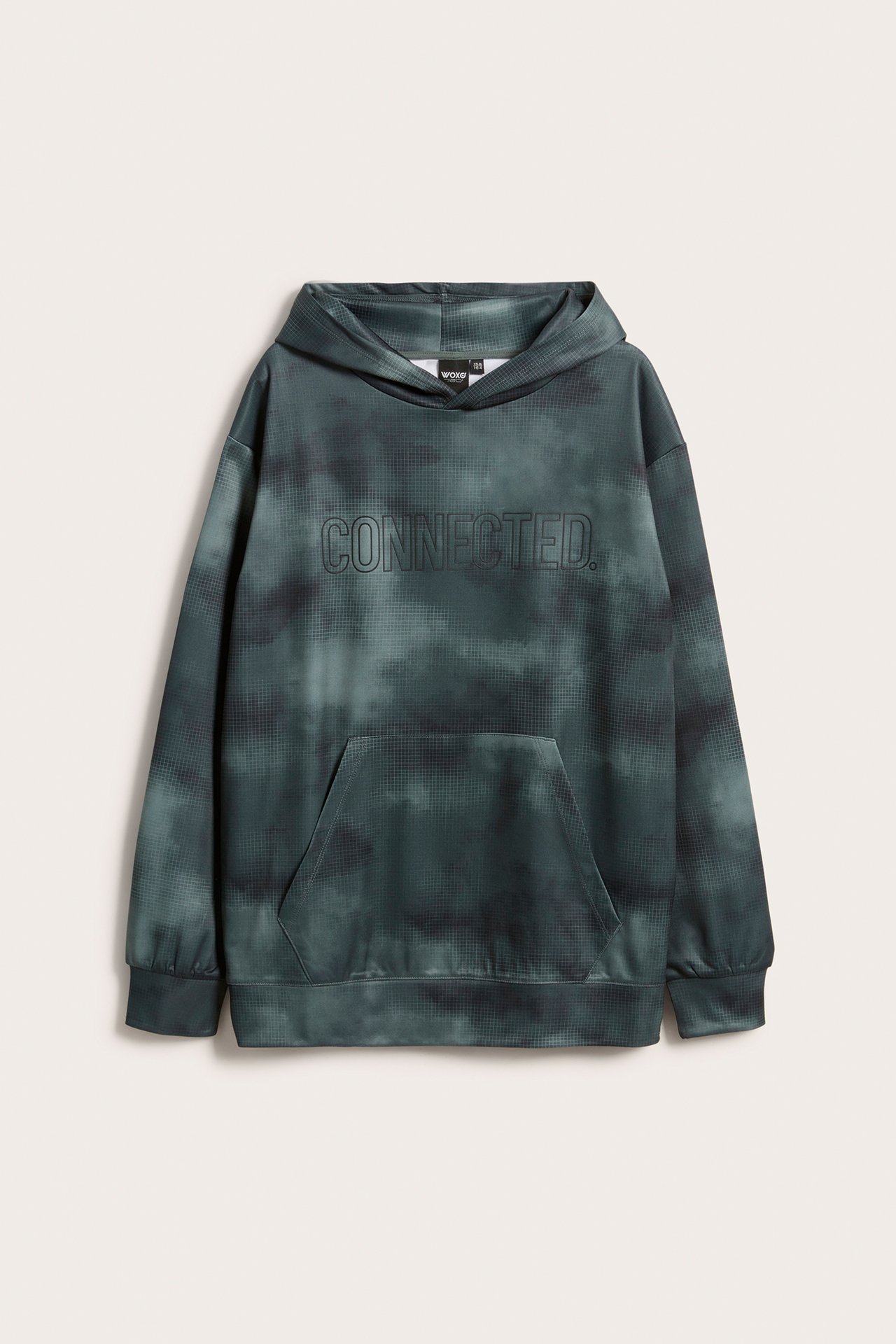 Mönstrad hoodie i WCT