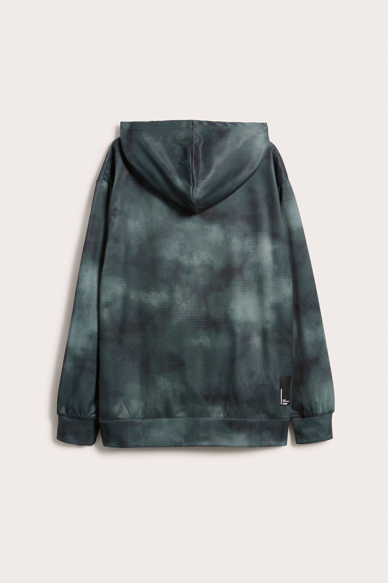 Bluza z kapturem, we wzory, z WCT - Zielony khaki - 5