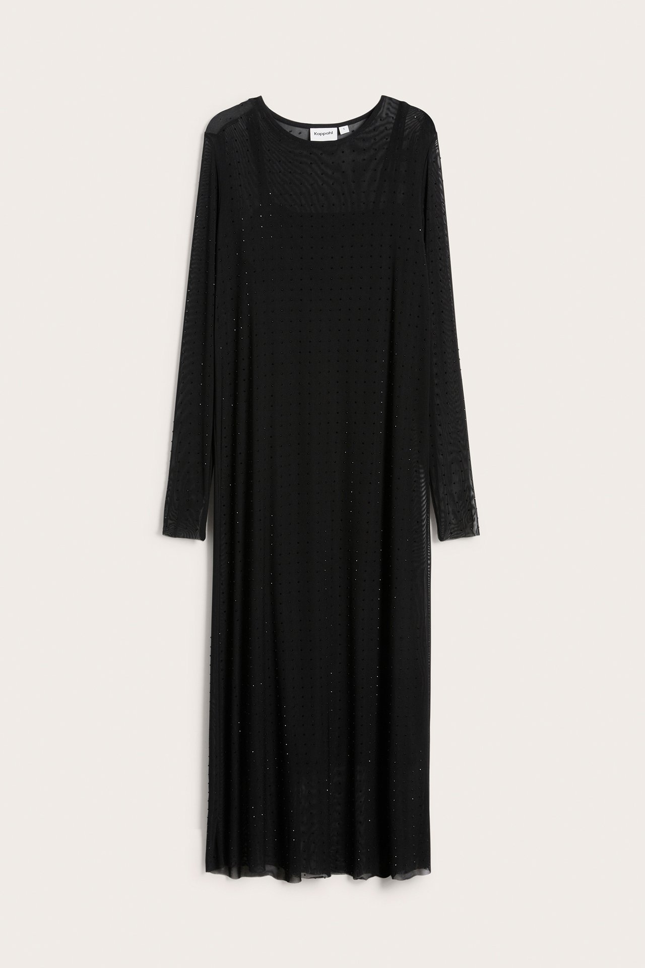 Meshkjole med strass - Svart - 6