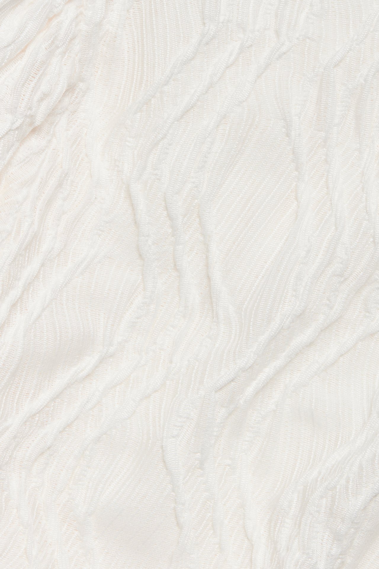 Strukturerad topp med ballongärm - Offwhite - 4