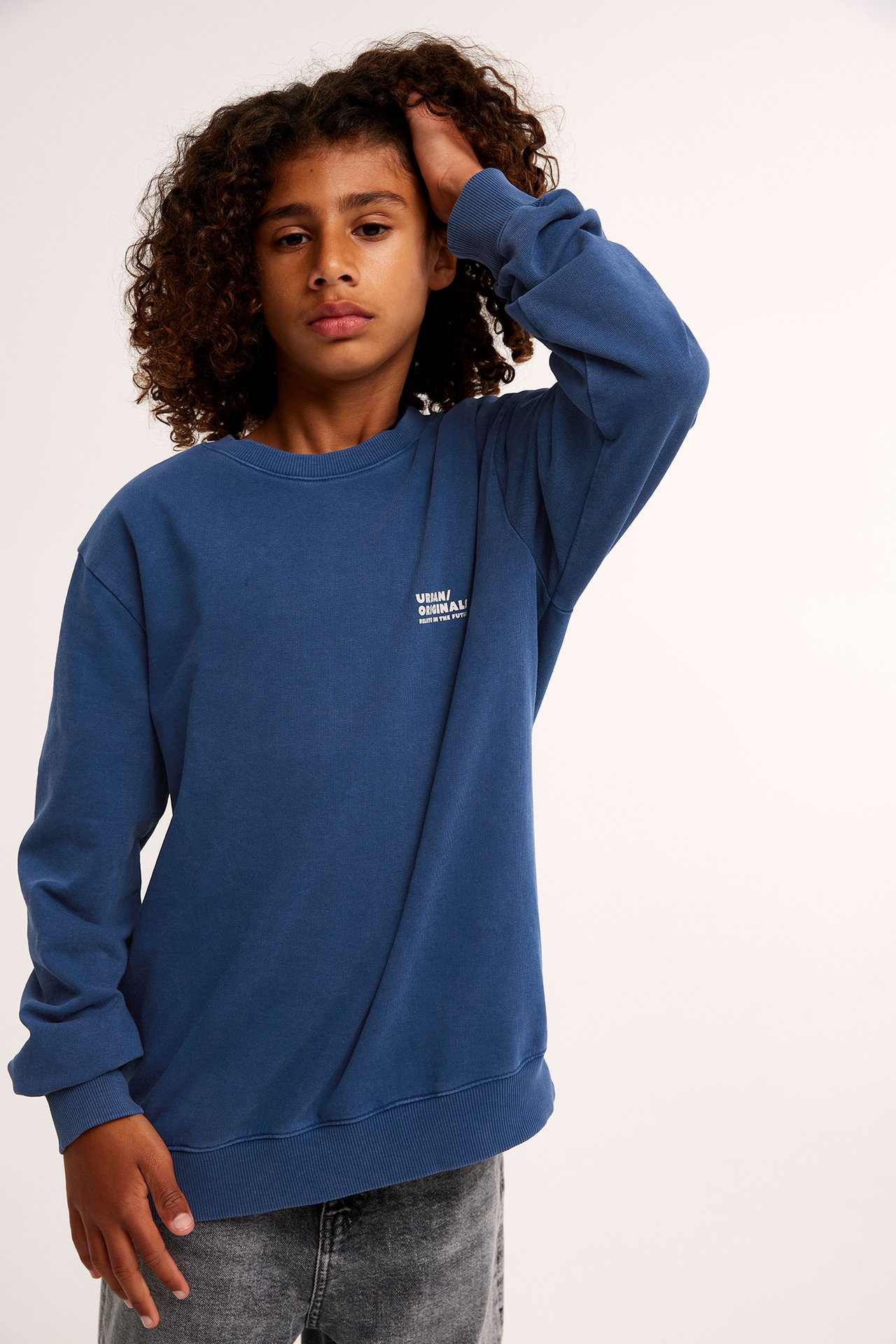 Sweatshirt - Mörkblå - 1