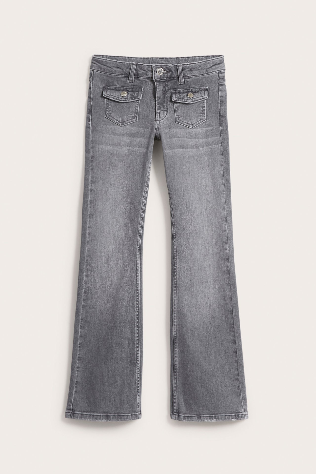 Dżinsy bootcut low waist - Srebrno-szary - 3