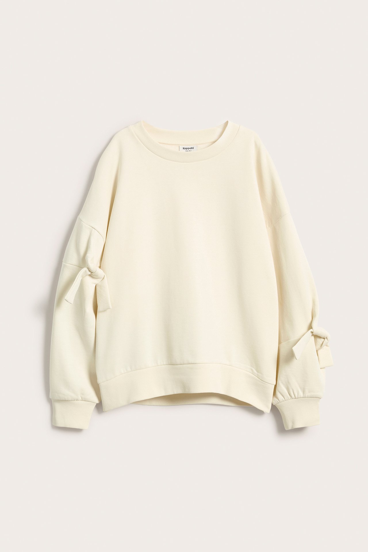 Sweatshirt med rosetter - Offwhite - 2