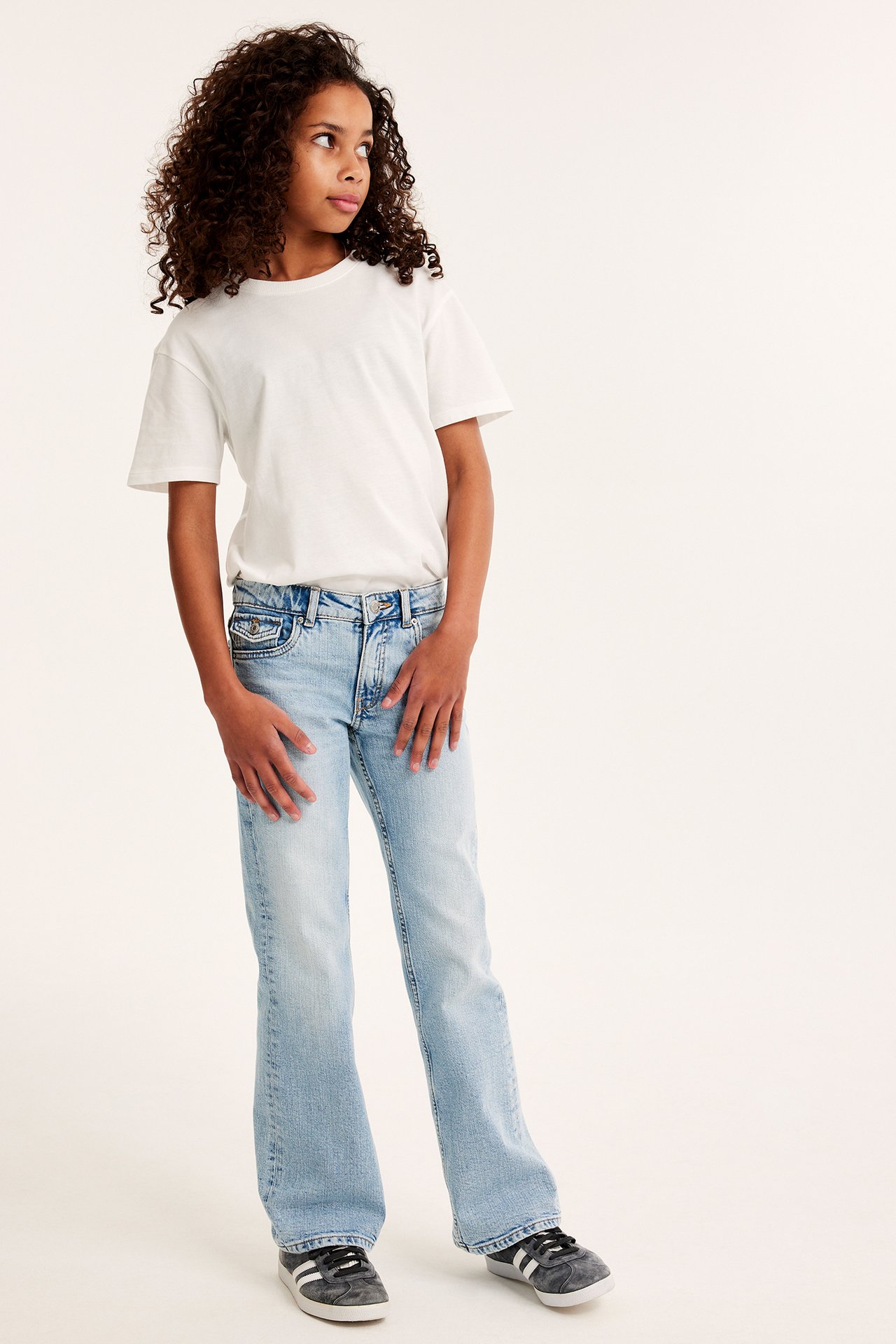 Bootcut jeans low waist - Lys denim - 4