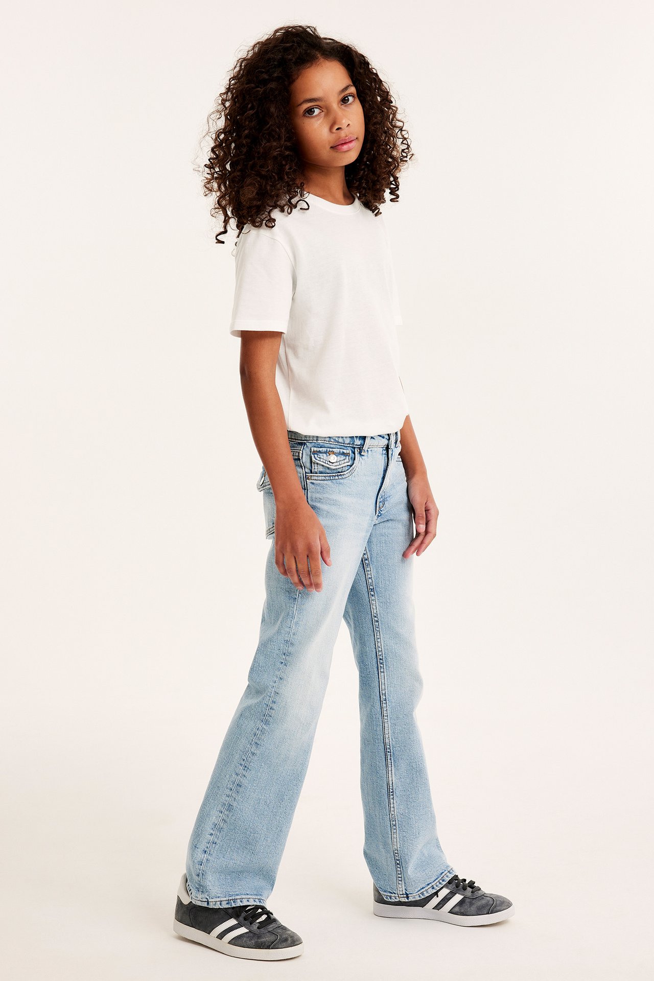 Bootcut jeans low waist - Lys denim - 5