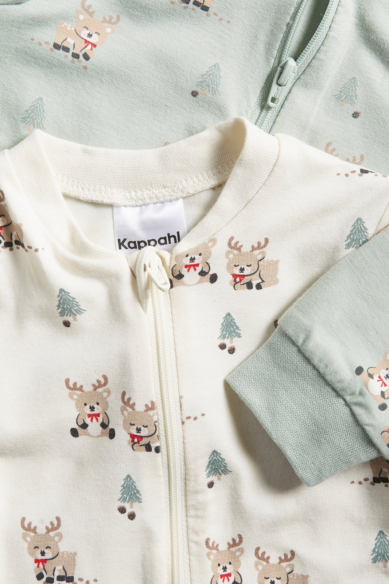 Piżama w zwierzęcy wzór, 2-pak - Offwhite - 7