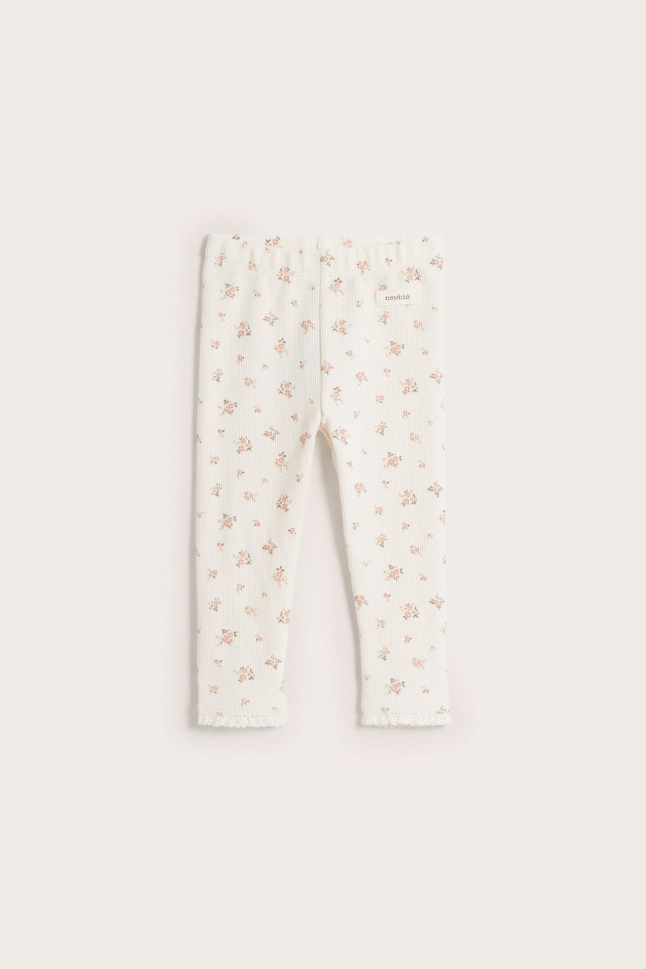 Blommiga leggings - Offwhite - 1